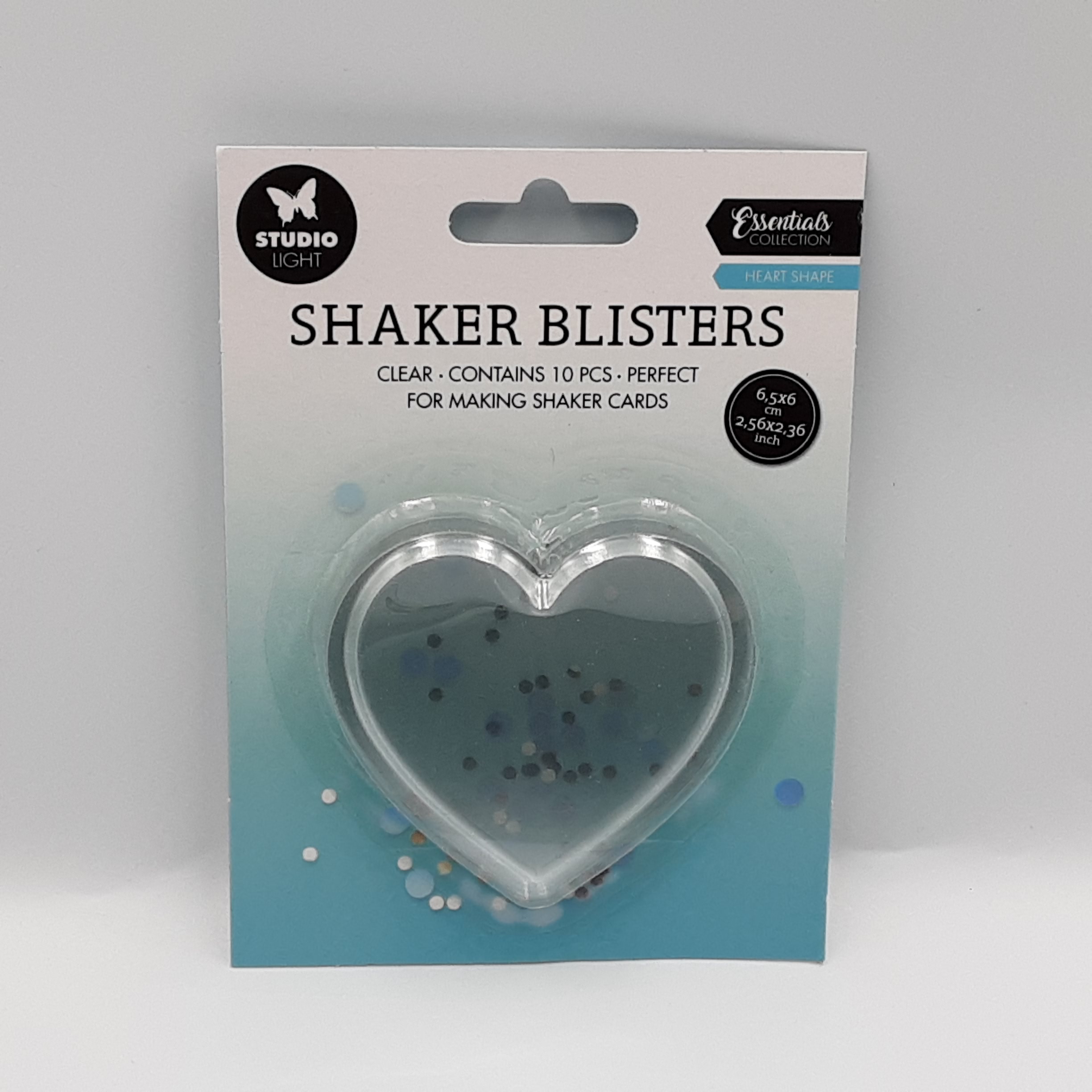 Shaker blister heart shape
