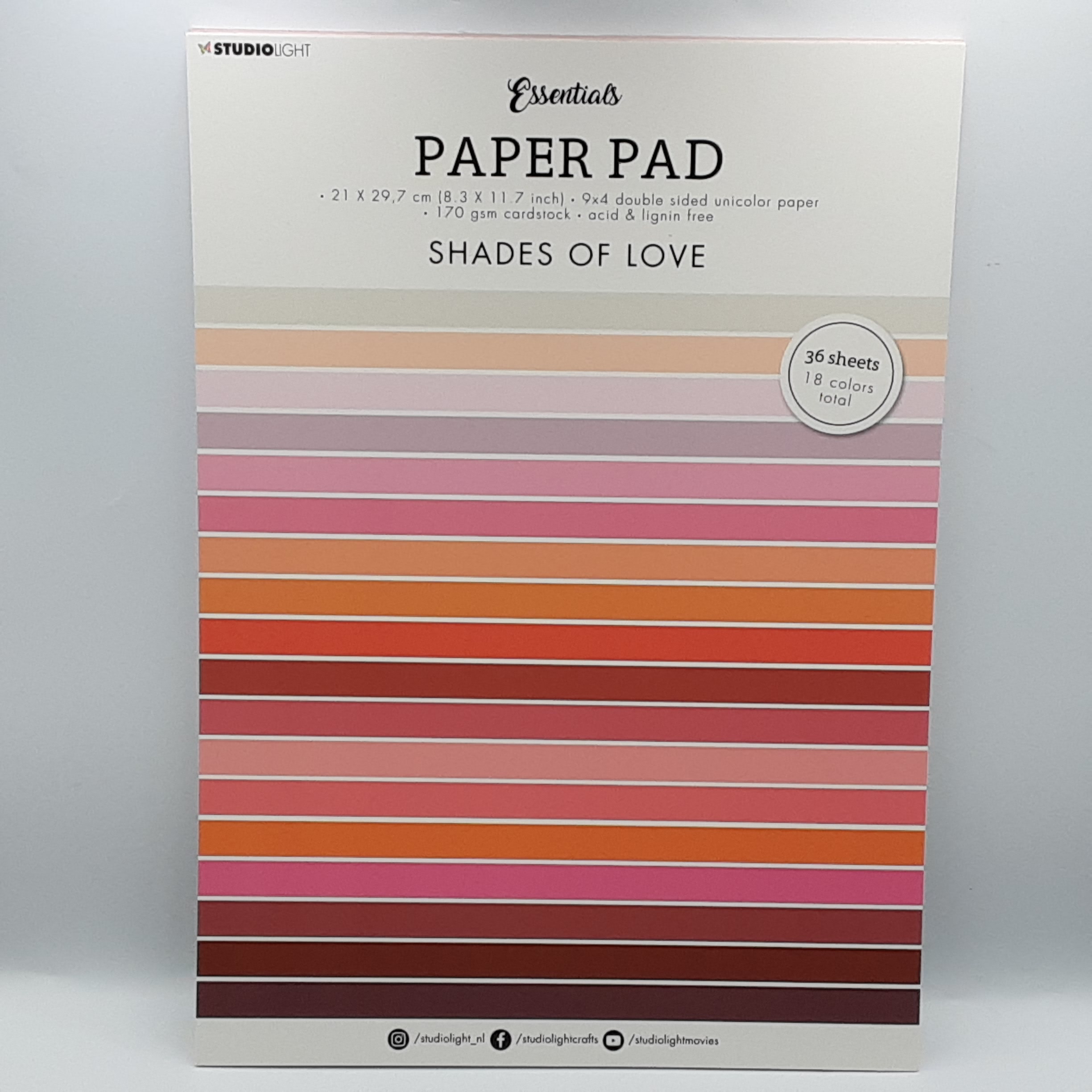 paperpad A4 shades of love