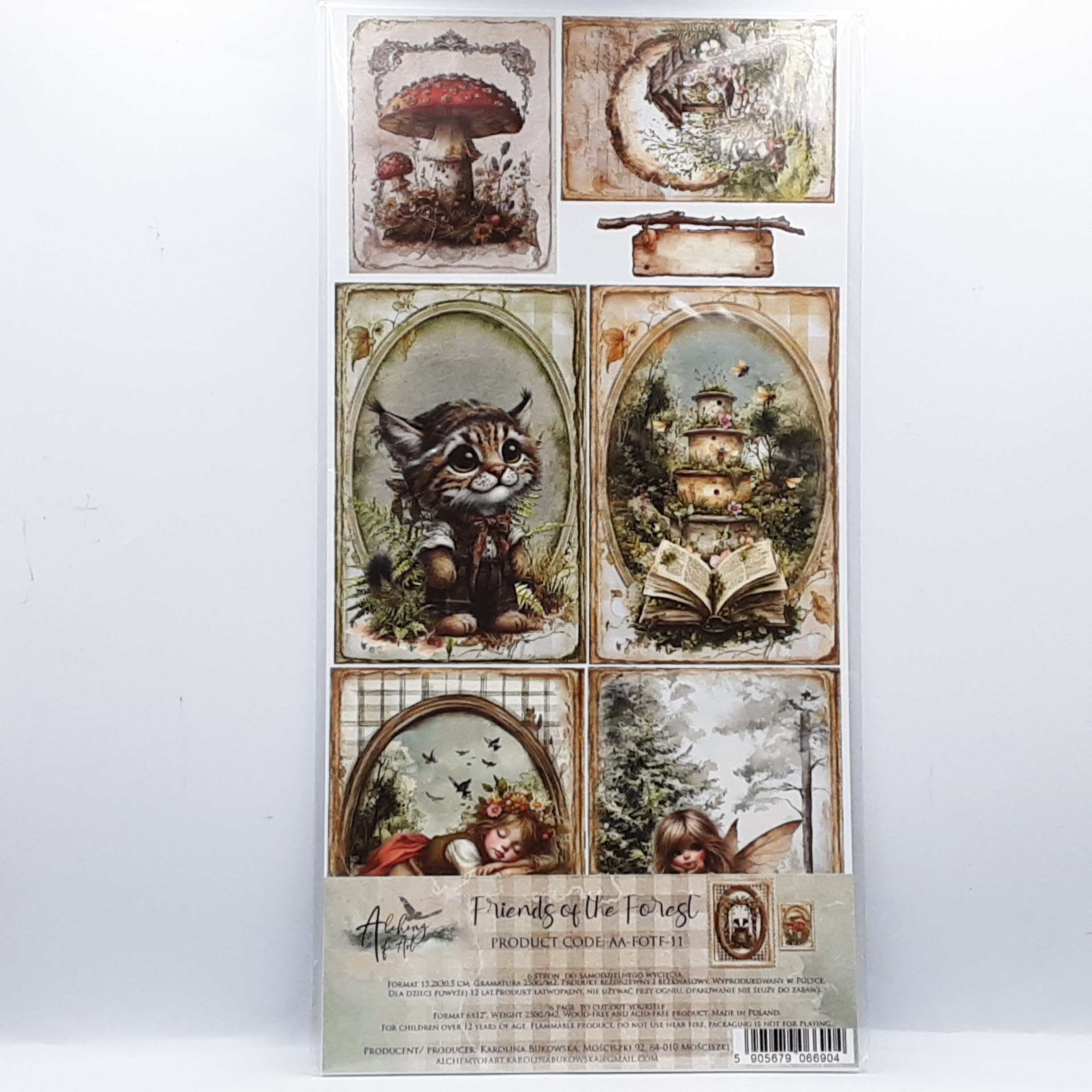 Set friends of the forest 11 15x30cm