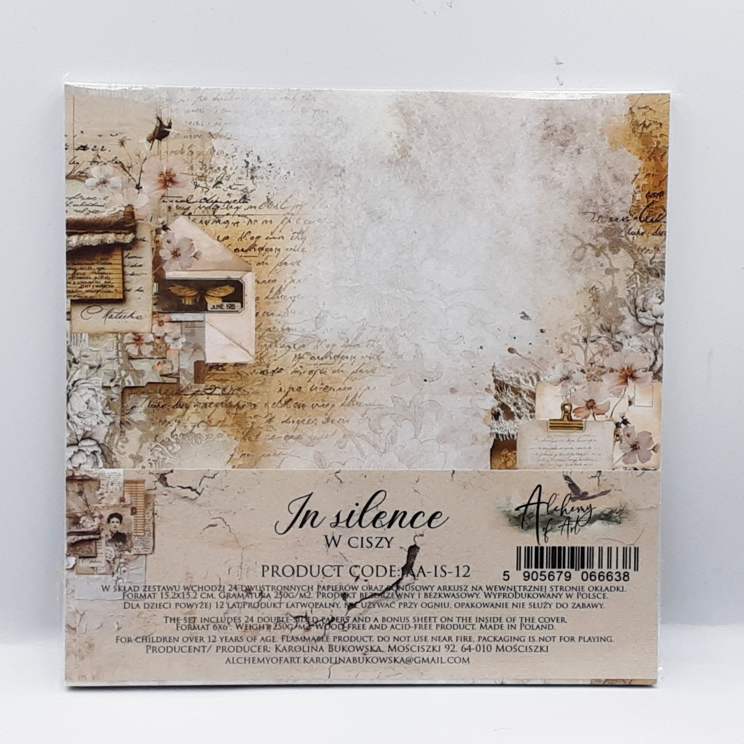 Paperpad in silence 15x15cm