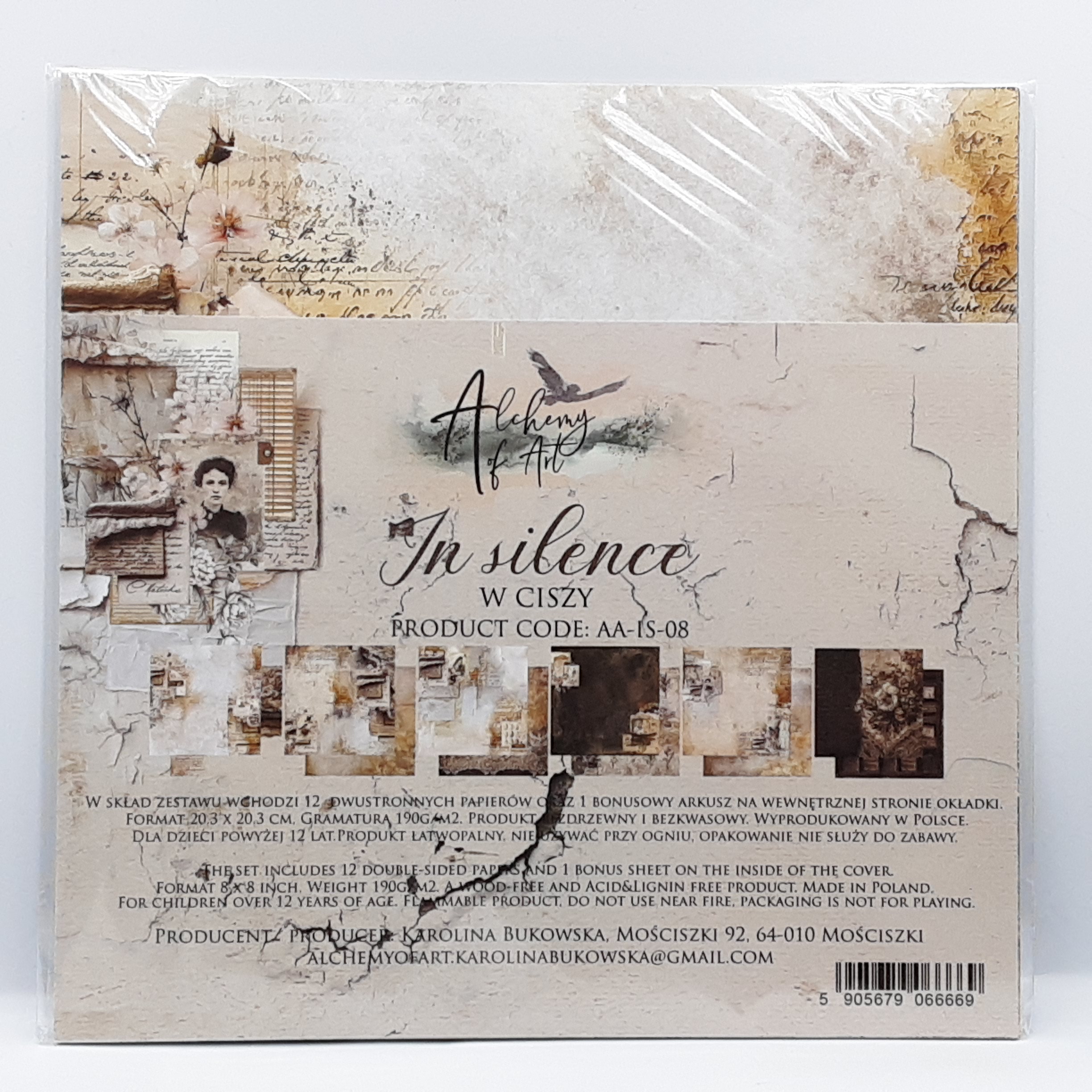 Paperpad in silence 20x20cm