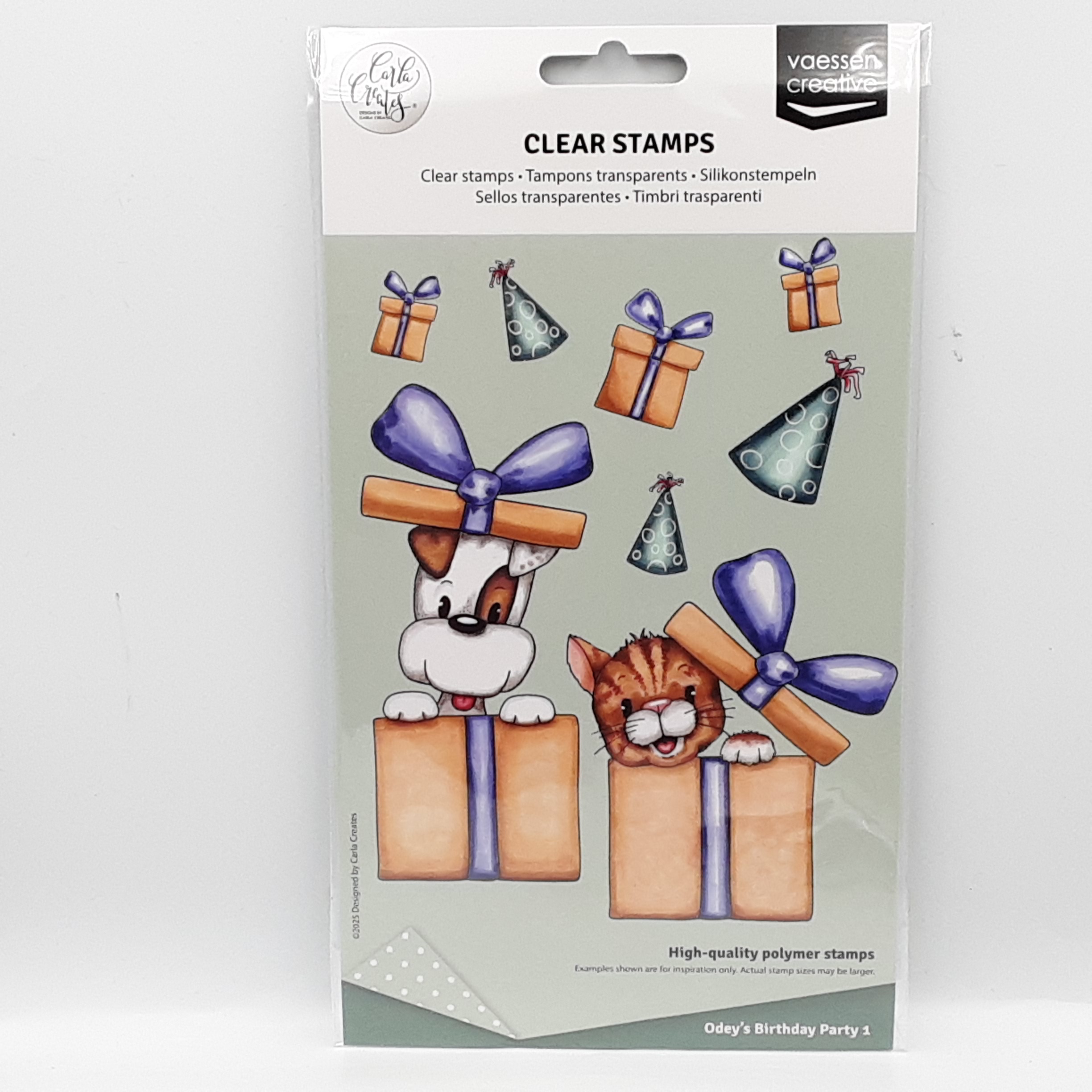 Clear stamp odey's birthday party 1