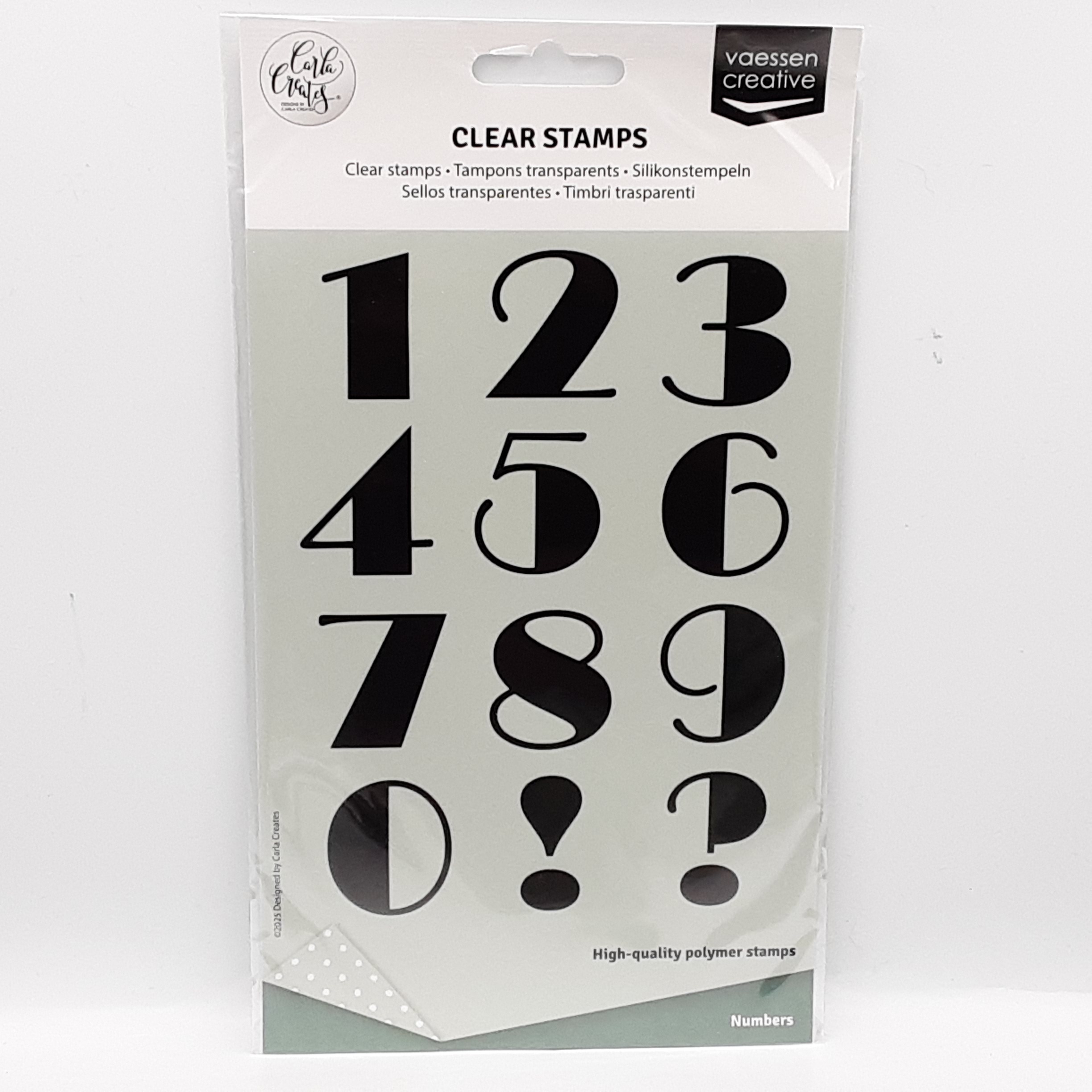 Clear stamp numbers