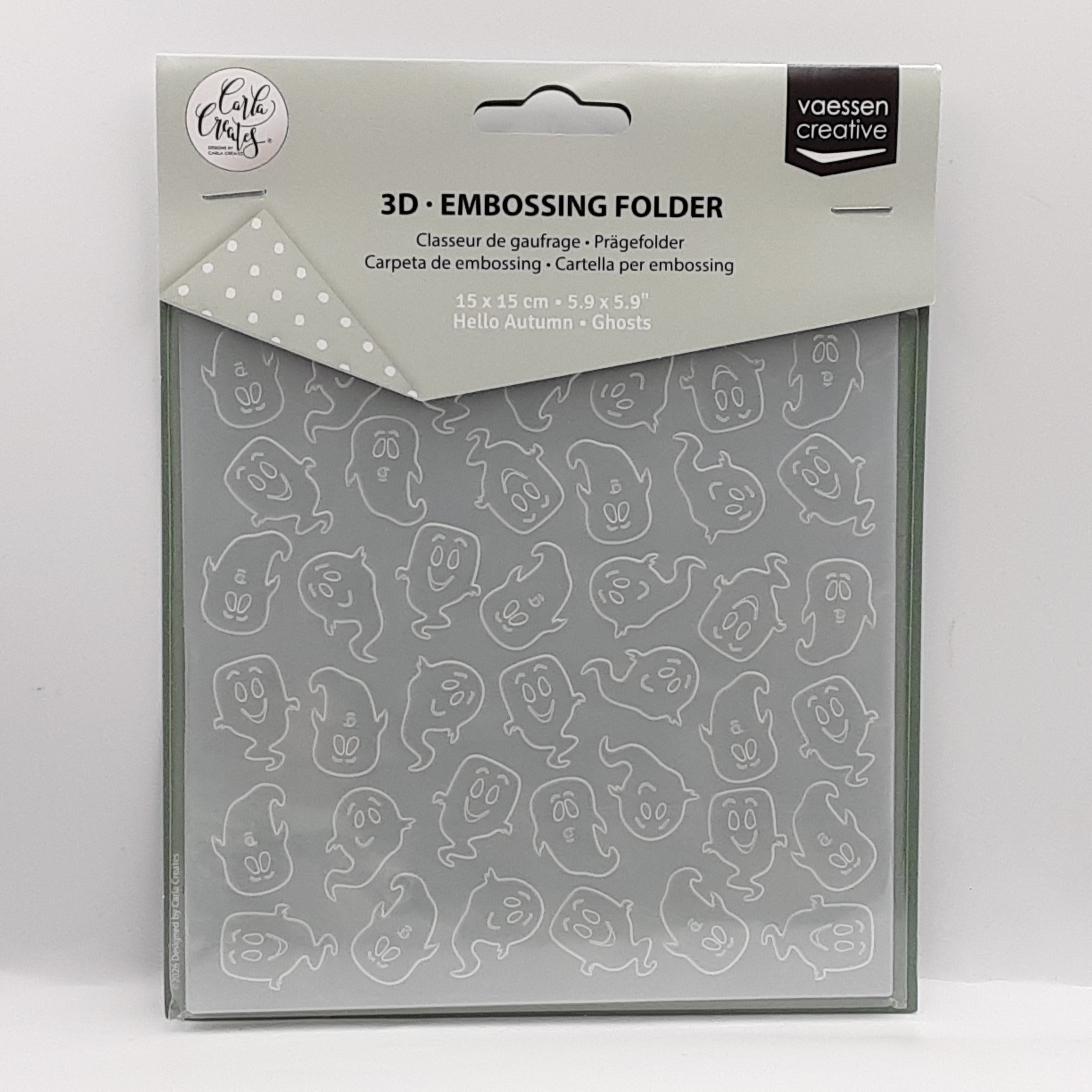 Hello autumn embossing folder ghosts