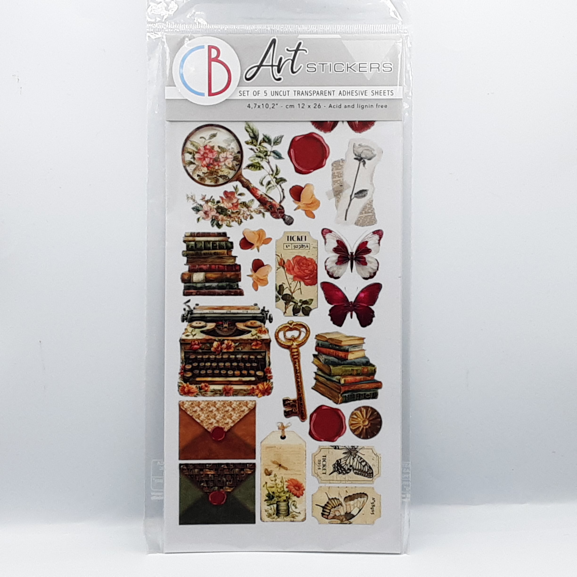 Book lovers sticker set