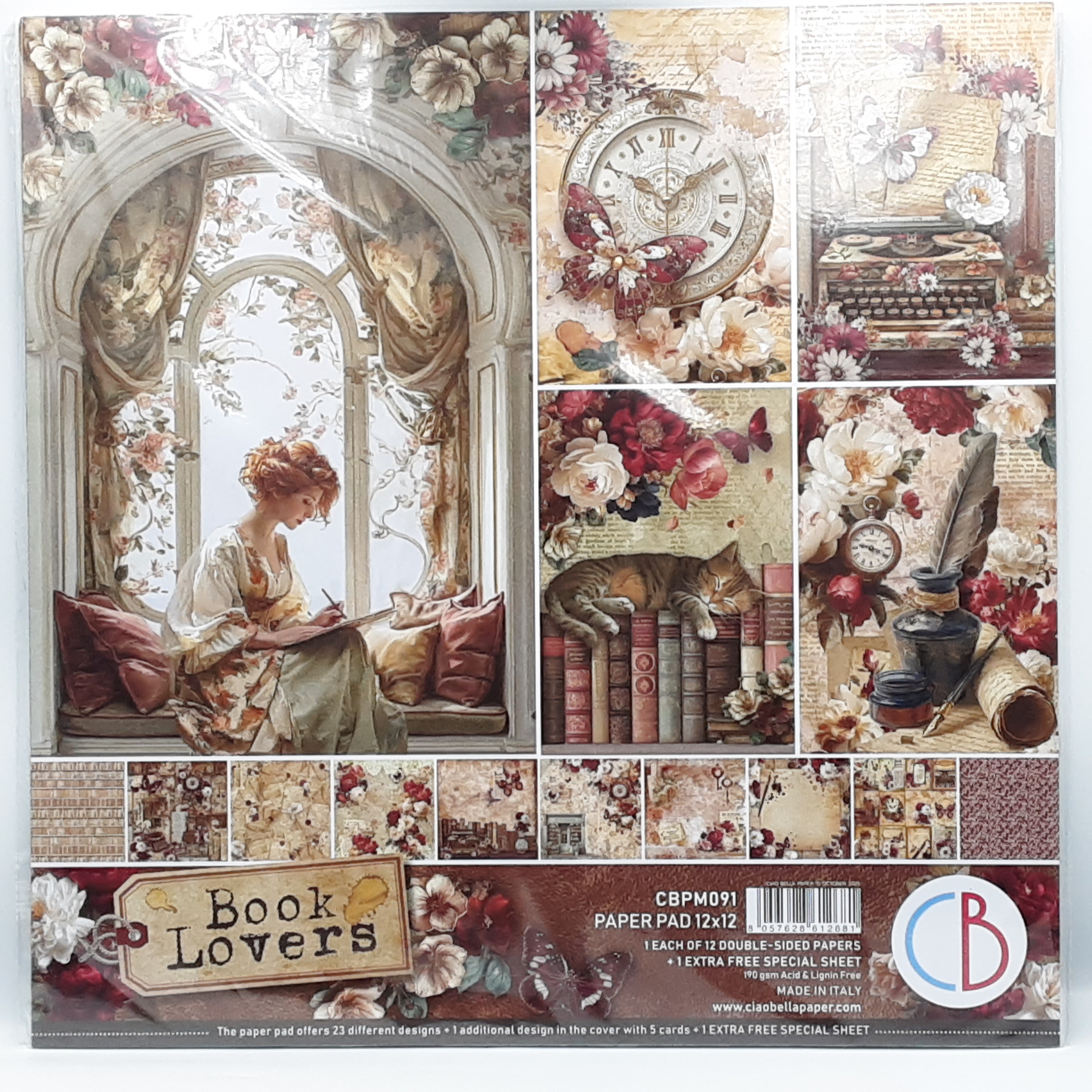 Book lovers paper pad 12