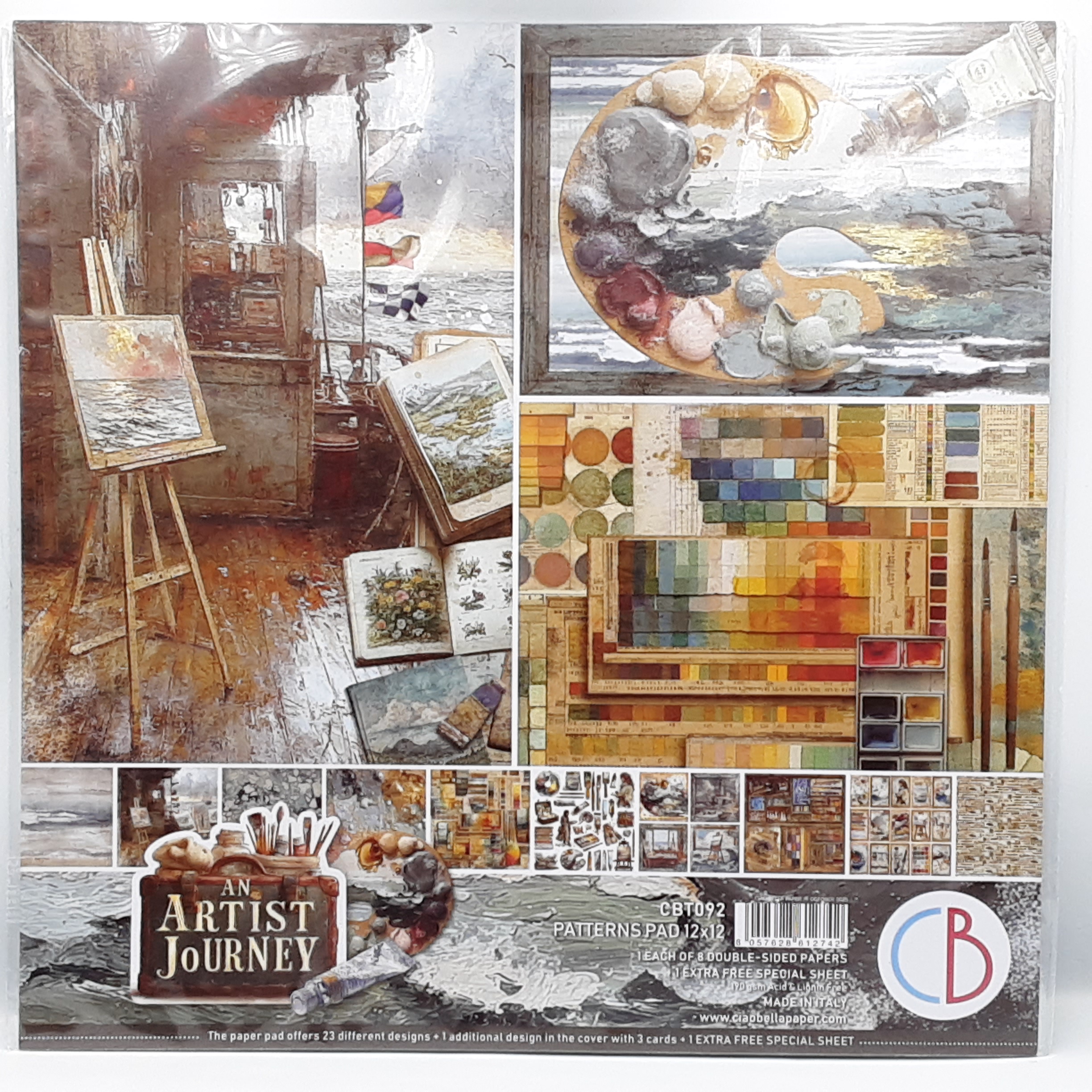 An artist journey patterns pad 12'