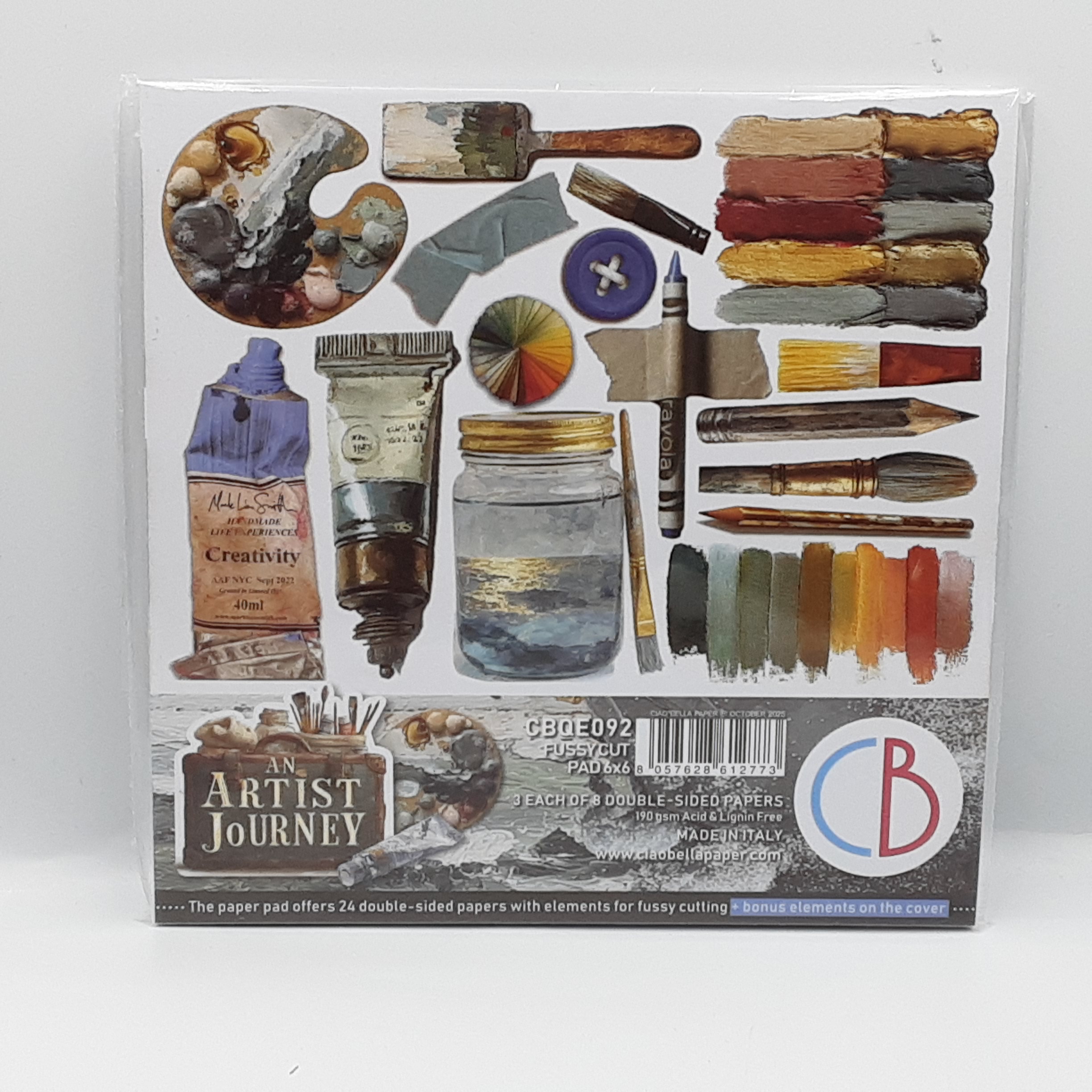 An artist journey fussy cut pad