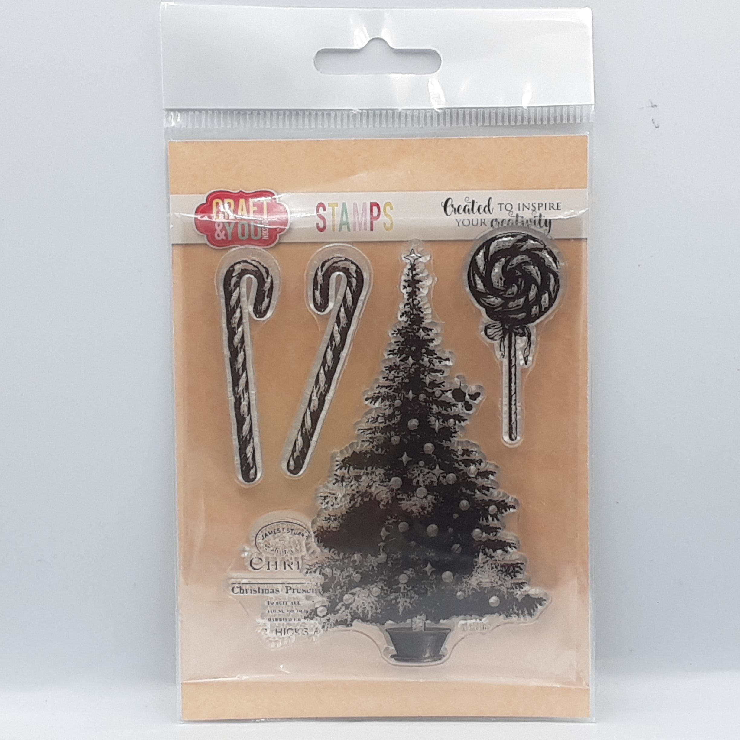 Clear stamp christmas trees