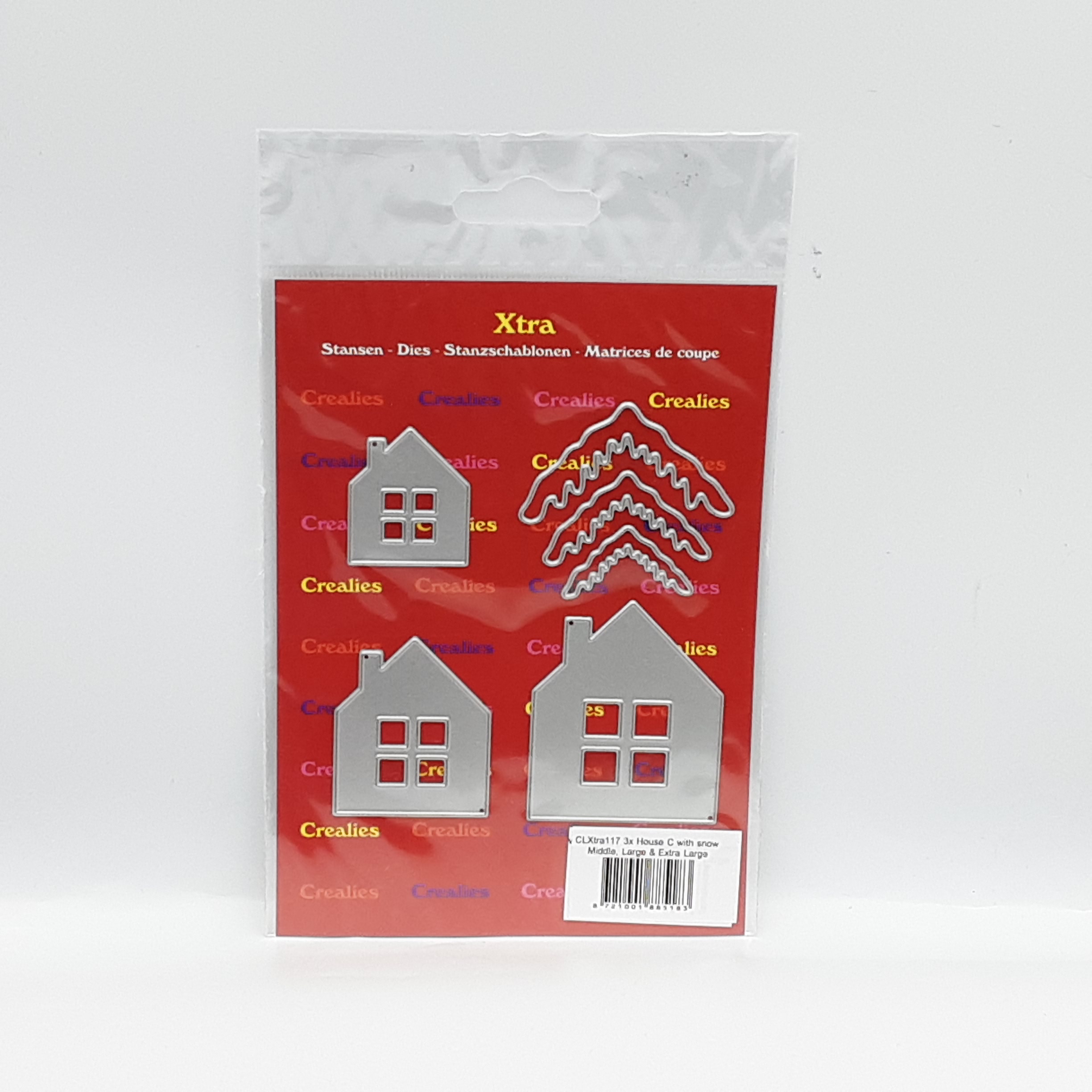 Stansmal 3x houses middel , groot en extra groot