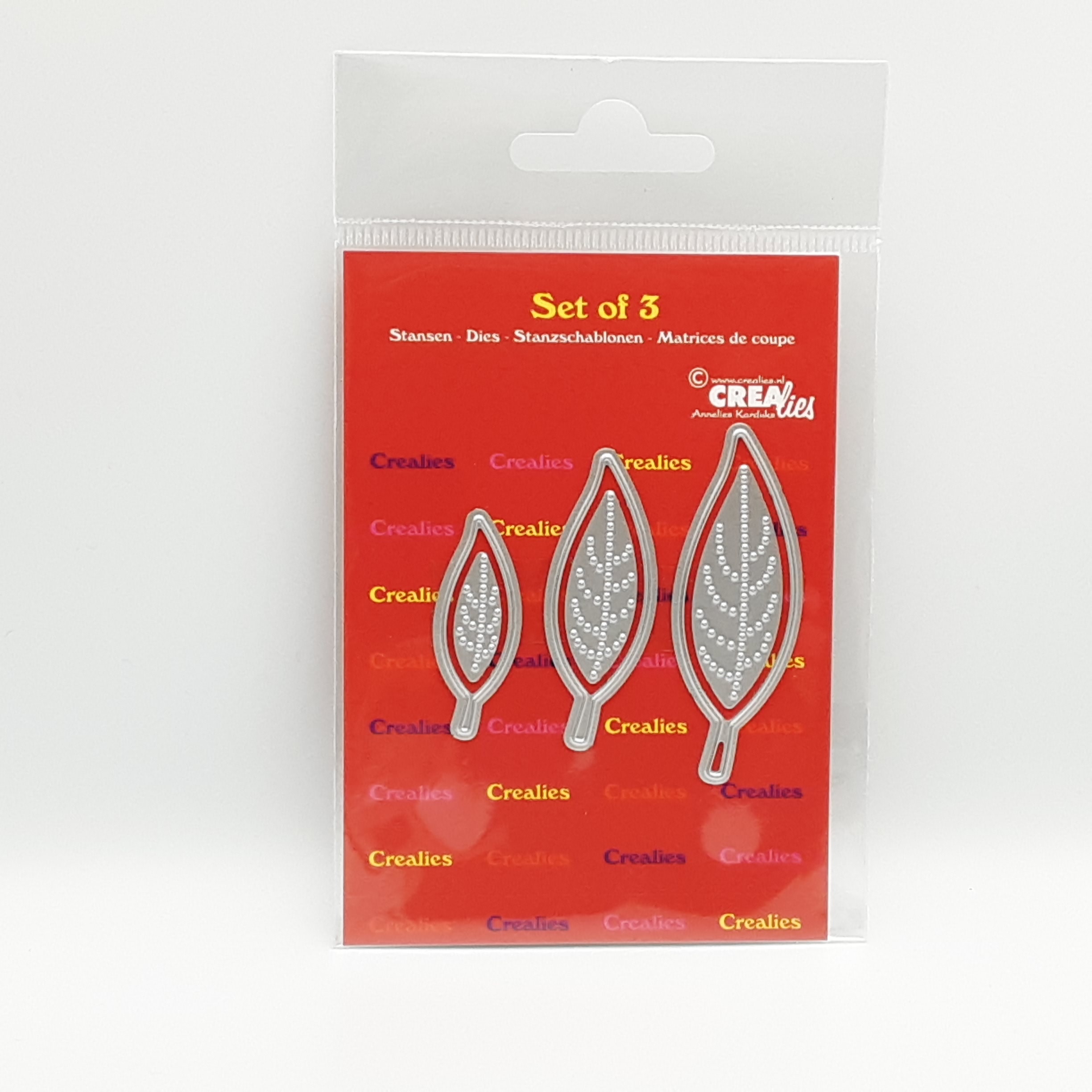 Set of 3 solid leaves21with or without dots