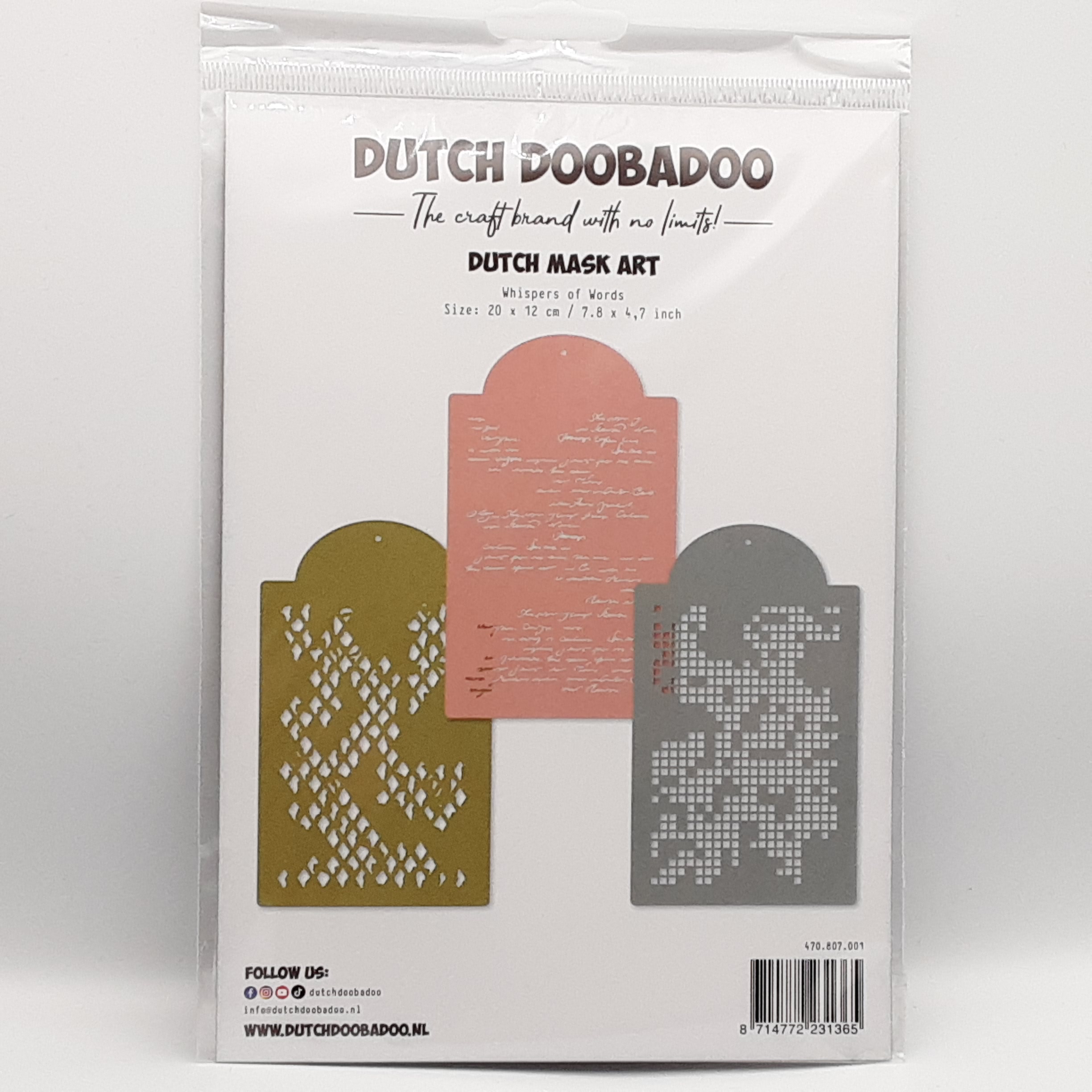 Dutch mask art whispers of words