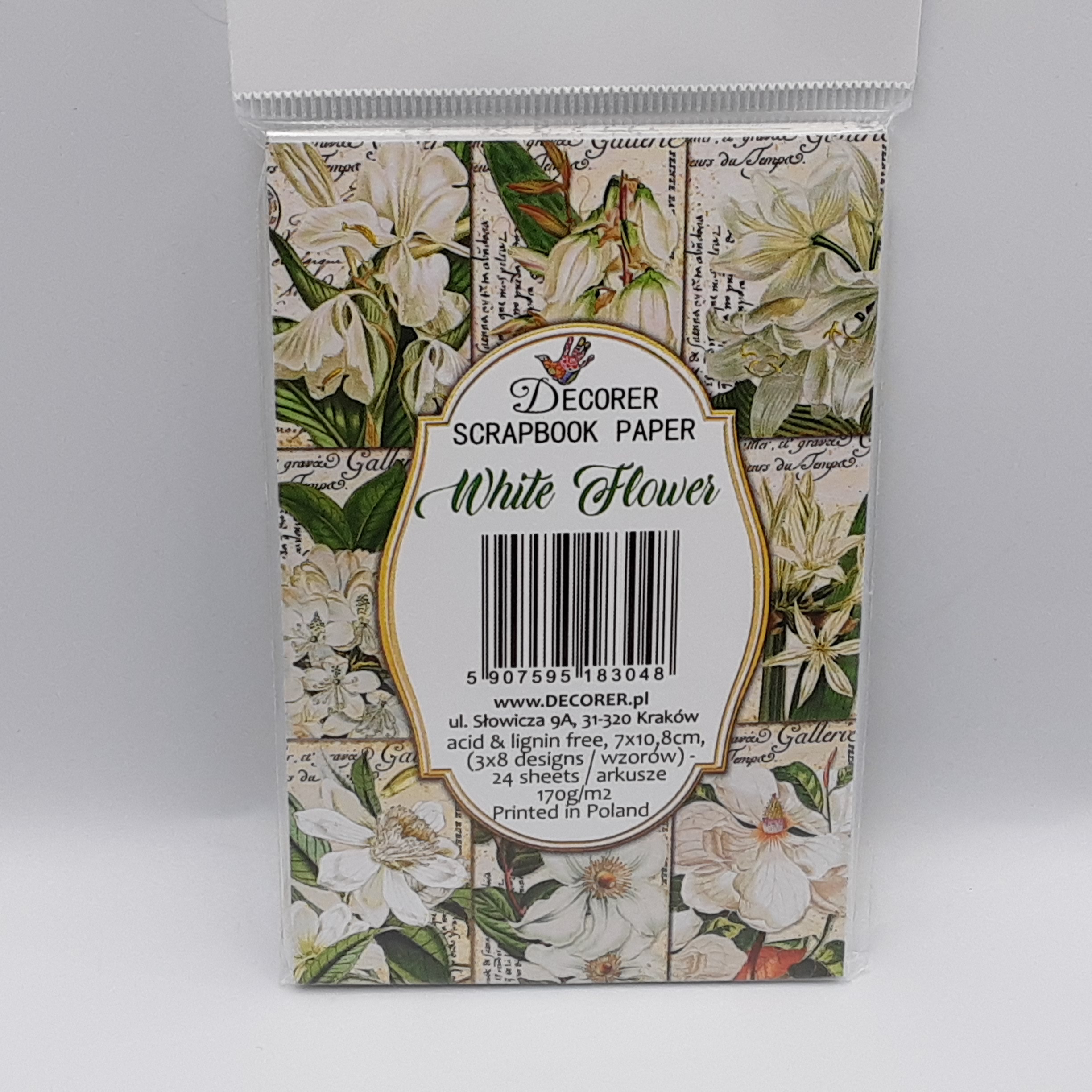 White flowers paperpack