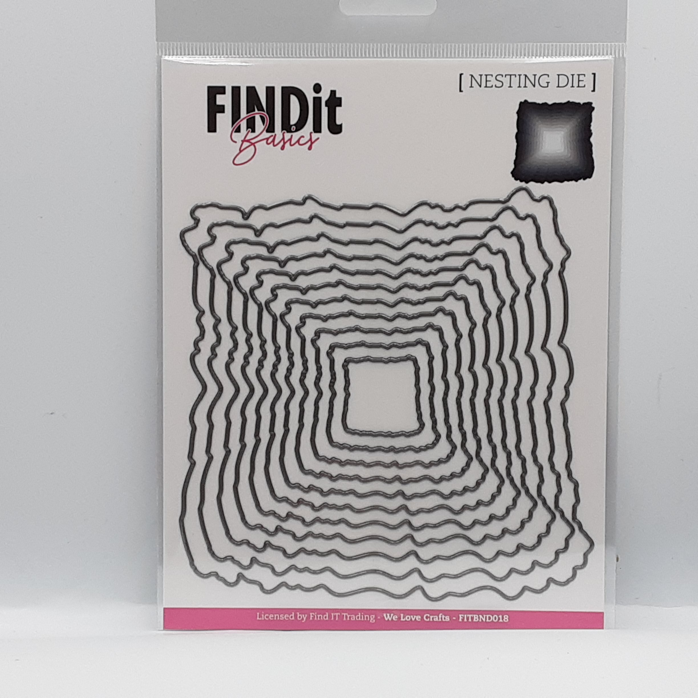 Stansmal rough edge square 18