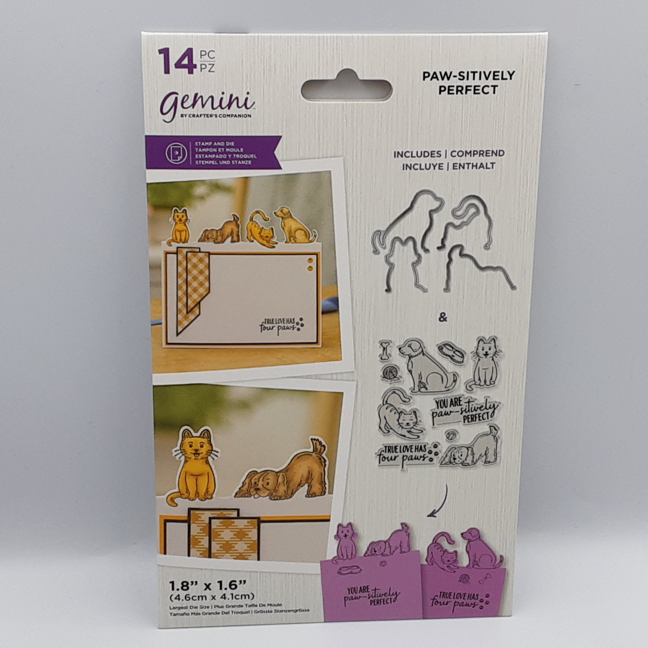 Clear stamp & snijmal set paw-sitively perfect