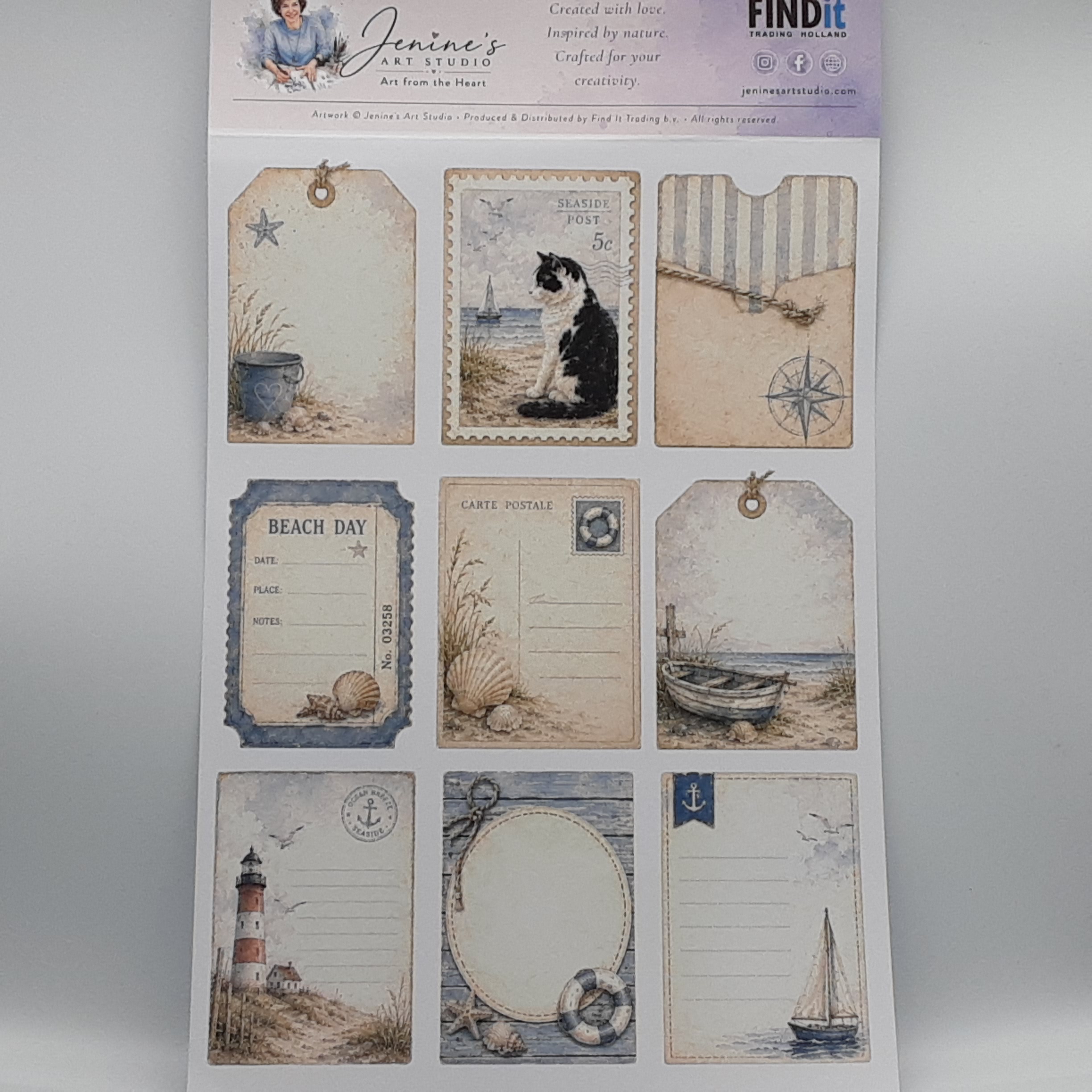 Ollie the sailor journal cards 001