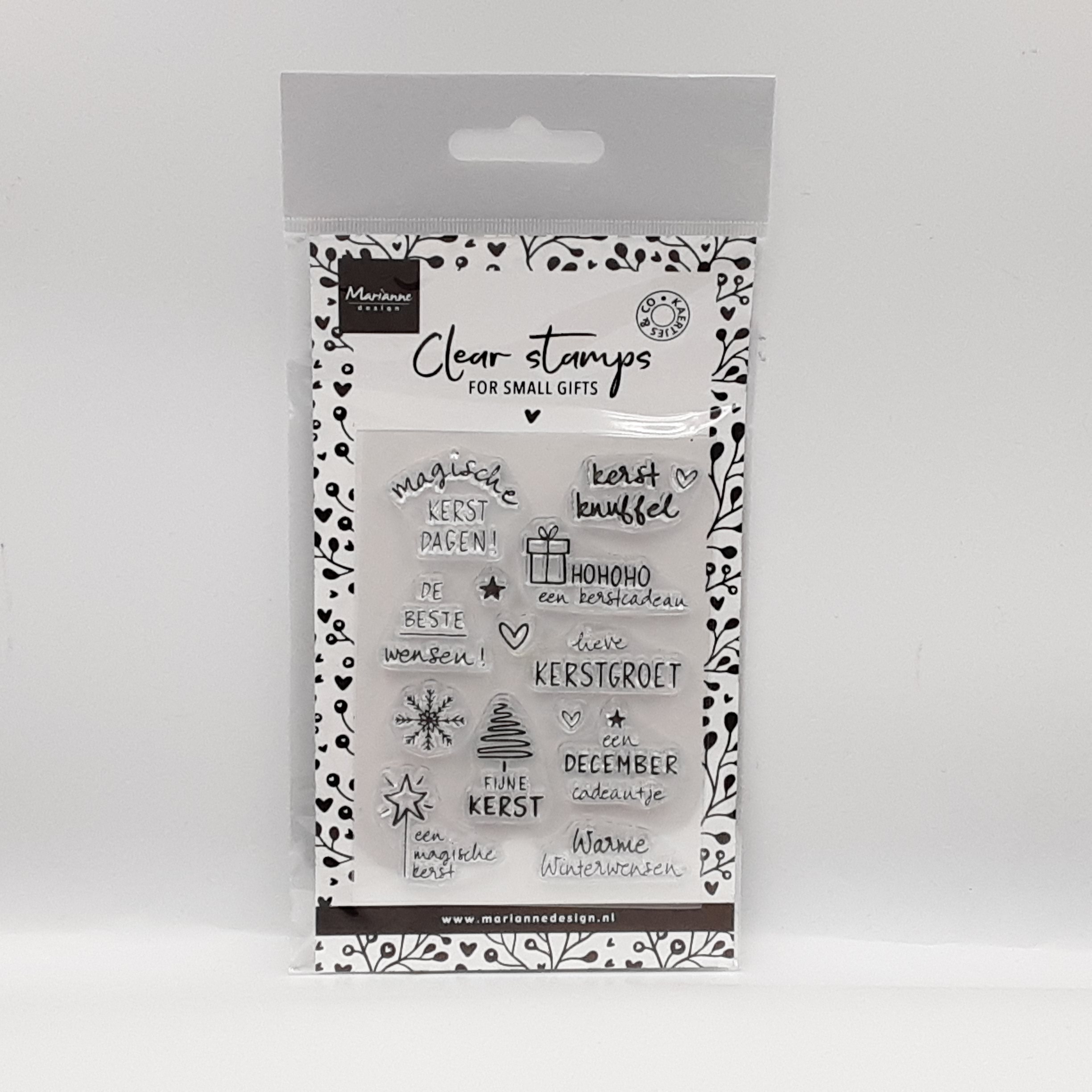 Clear stamp small gifts kerst