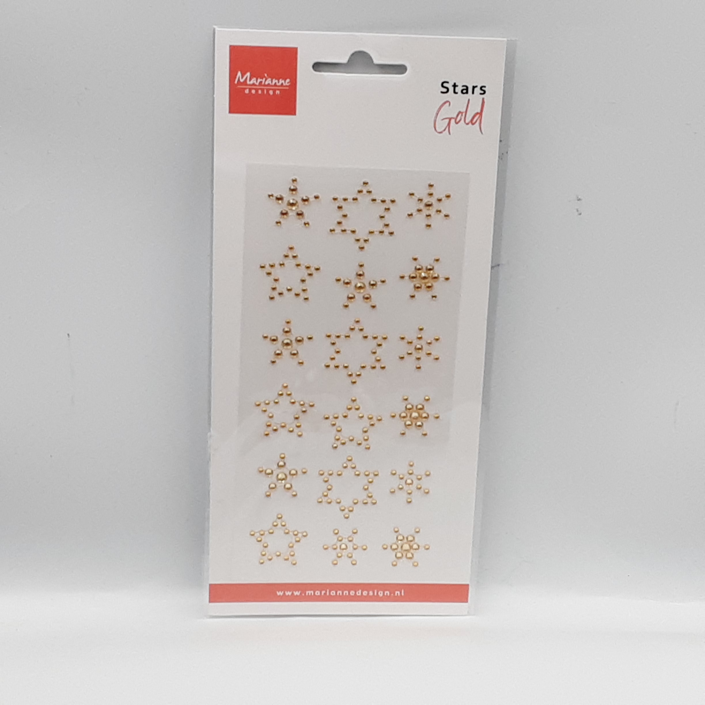 Stars rhinestones gold