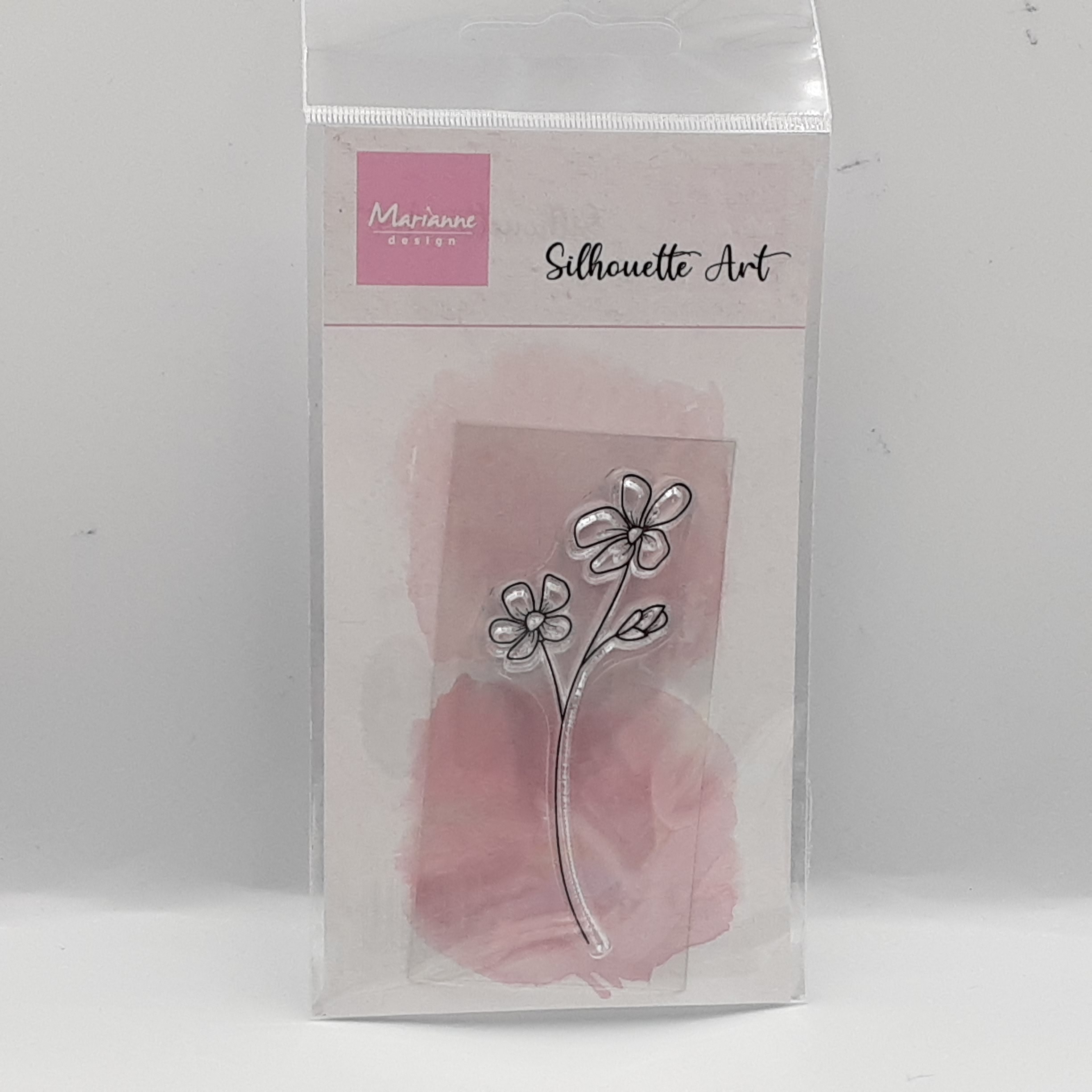 Clear stamp silhouette art violet