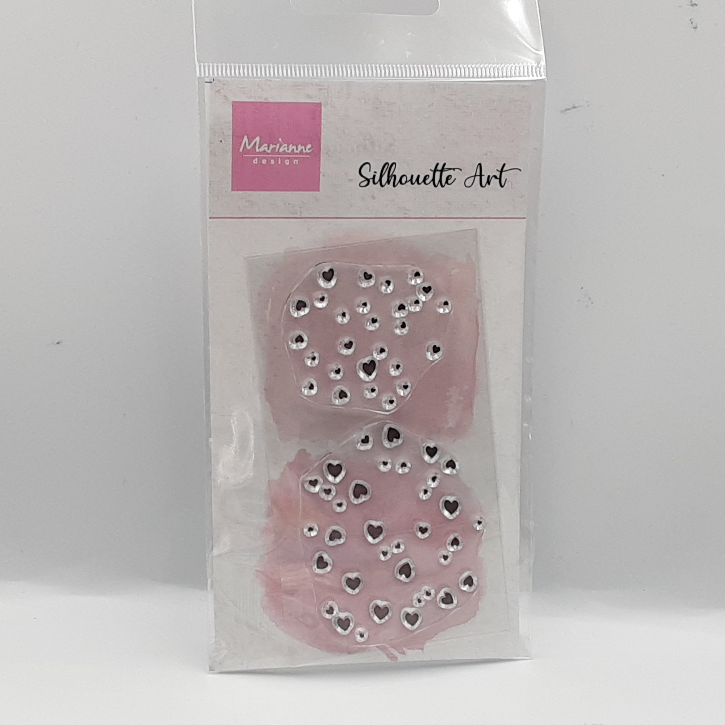 Clear stamp silhouette art haerts