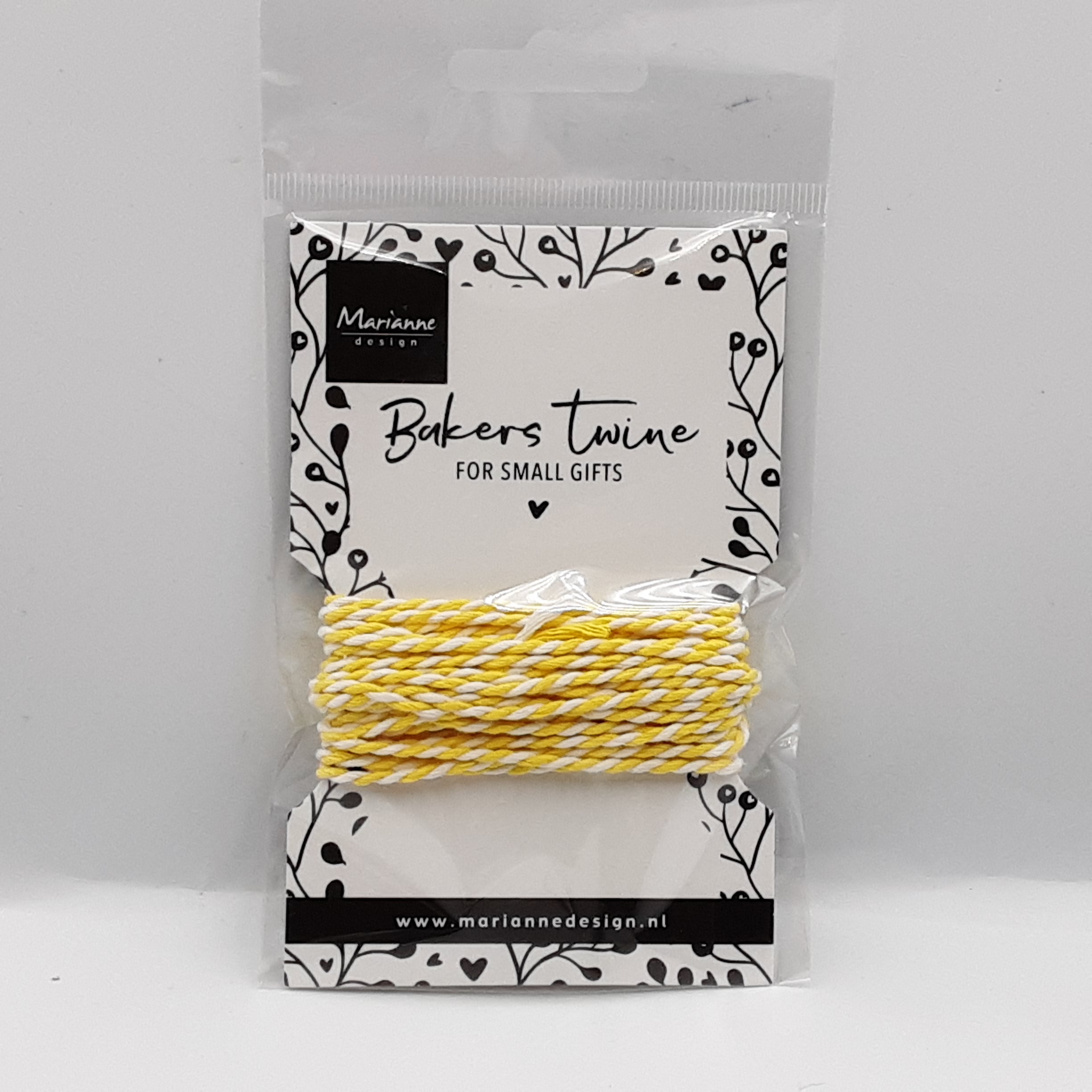 Bakers twine yellow/white