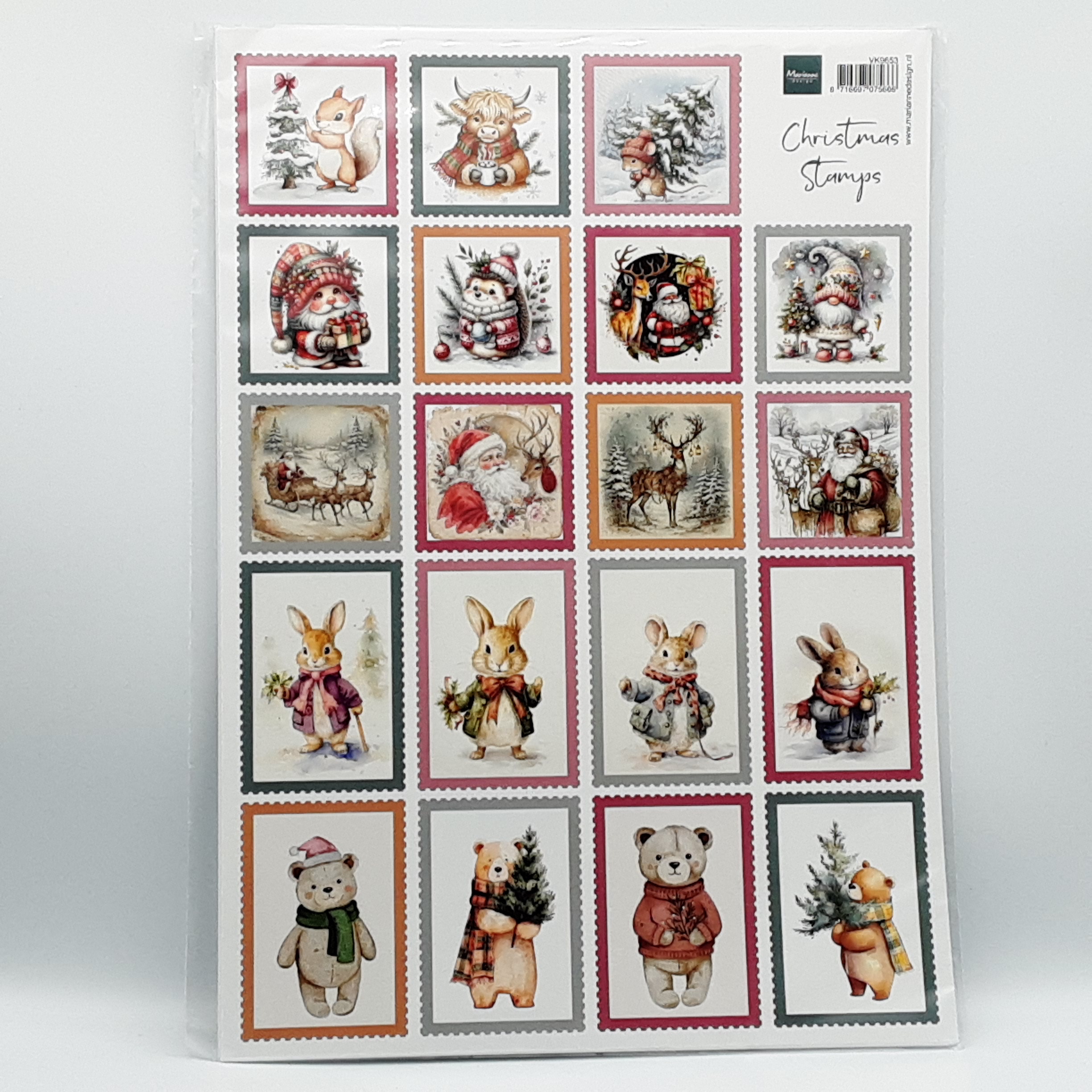 Knipvel christmas stamps