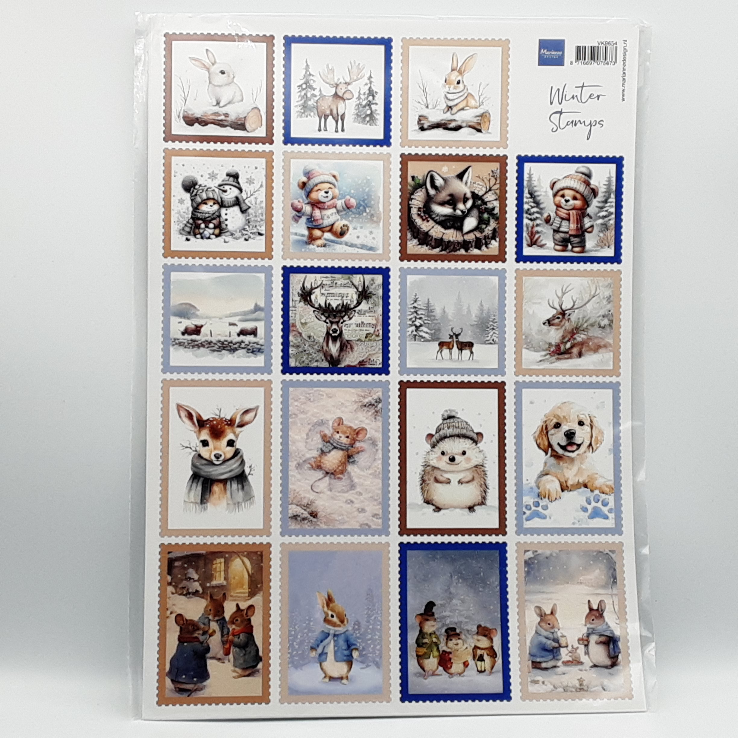 Knipvel winter stamps