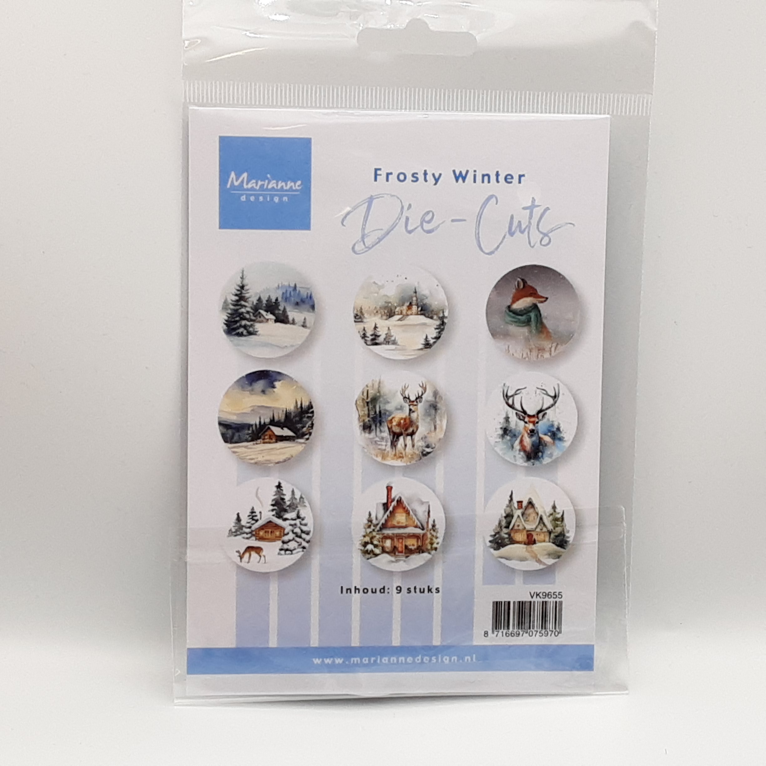 Die-cuts frosty winter