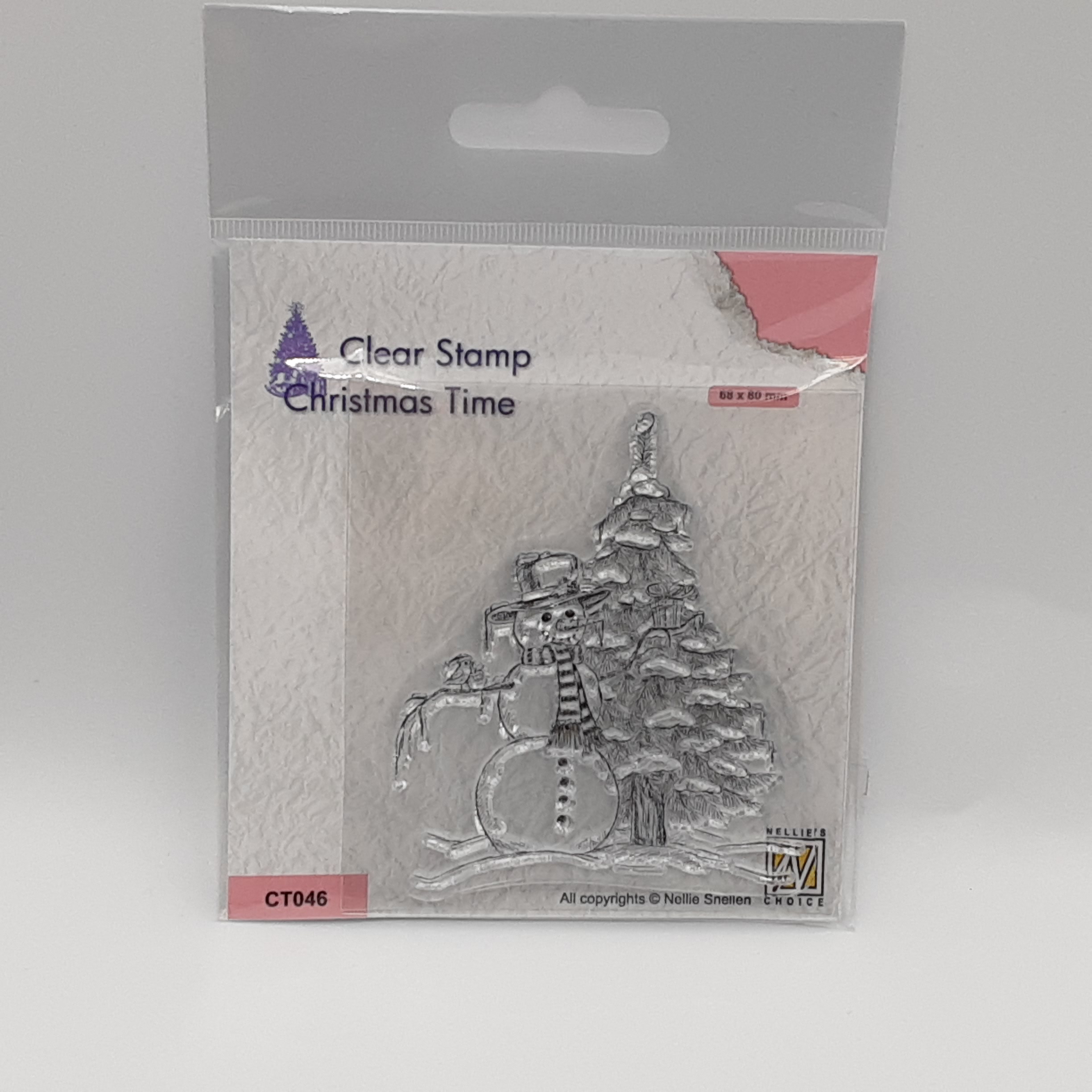 Clearstamp christmas time sneeuwpop