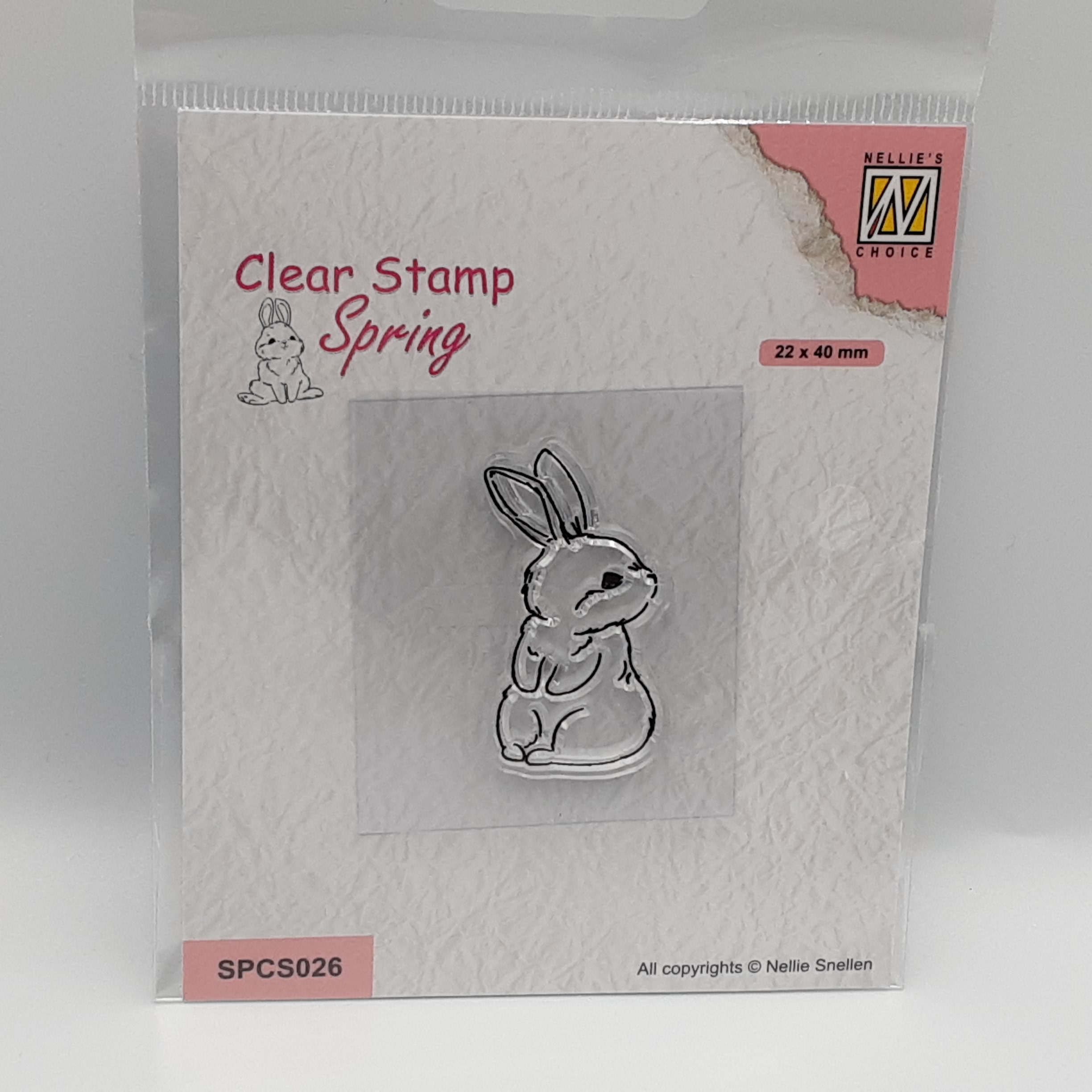 Cute rabbit 1 clear stamp