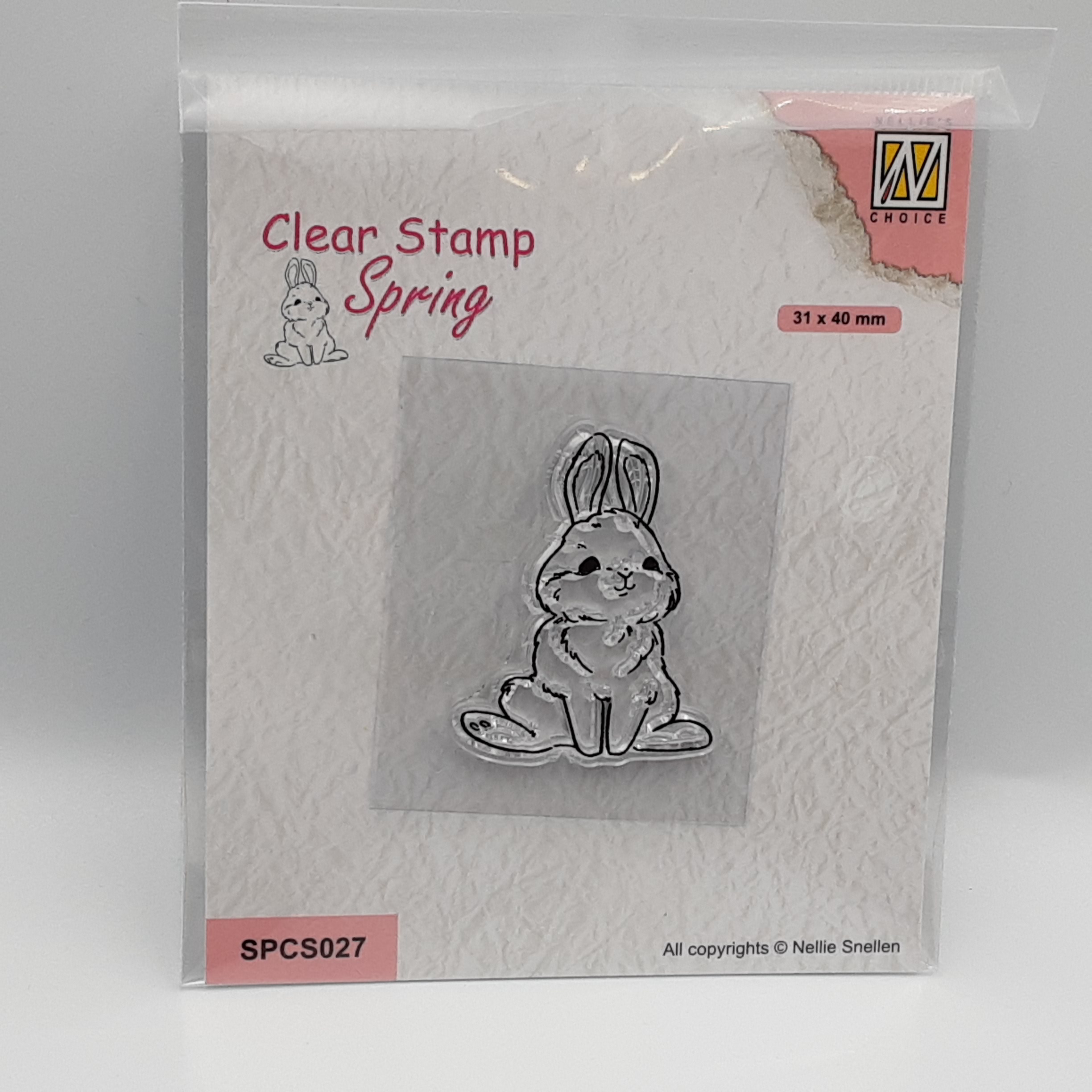 Cute rabbit 2 clear stamp