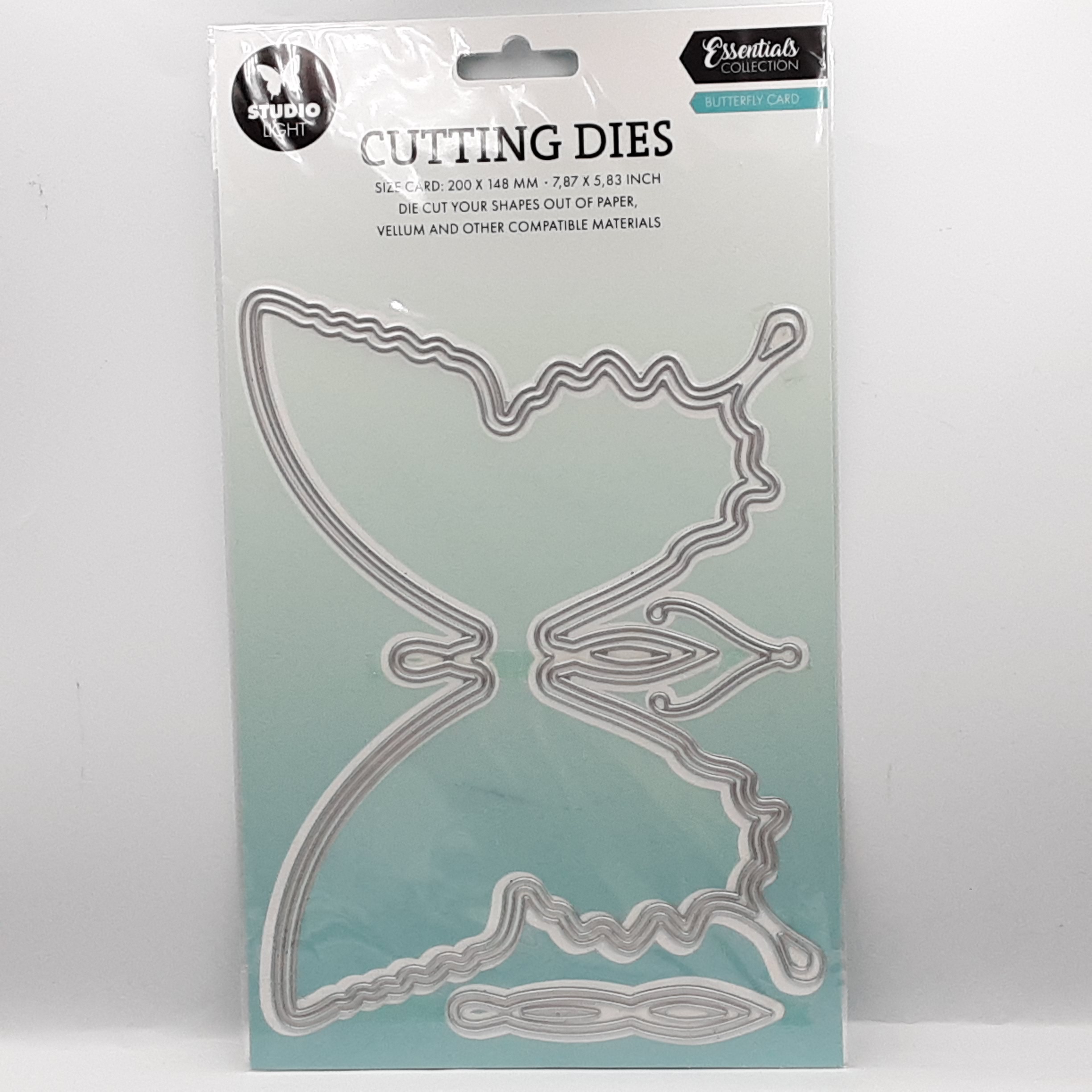 Stansmal butterfly card