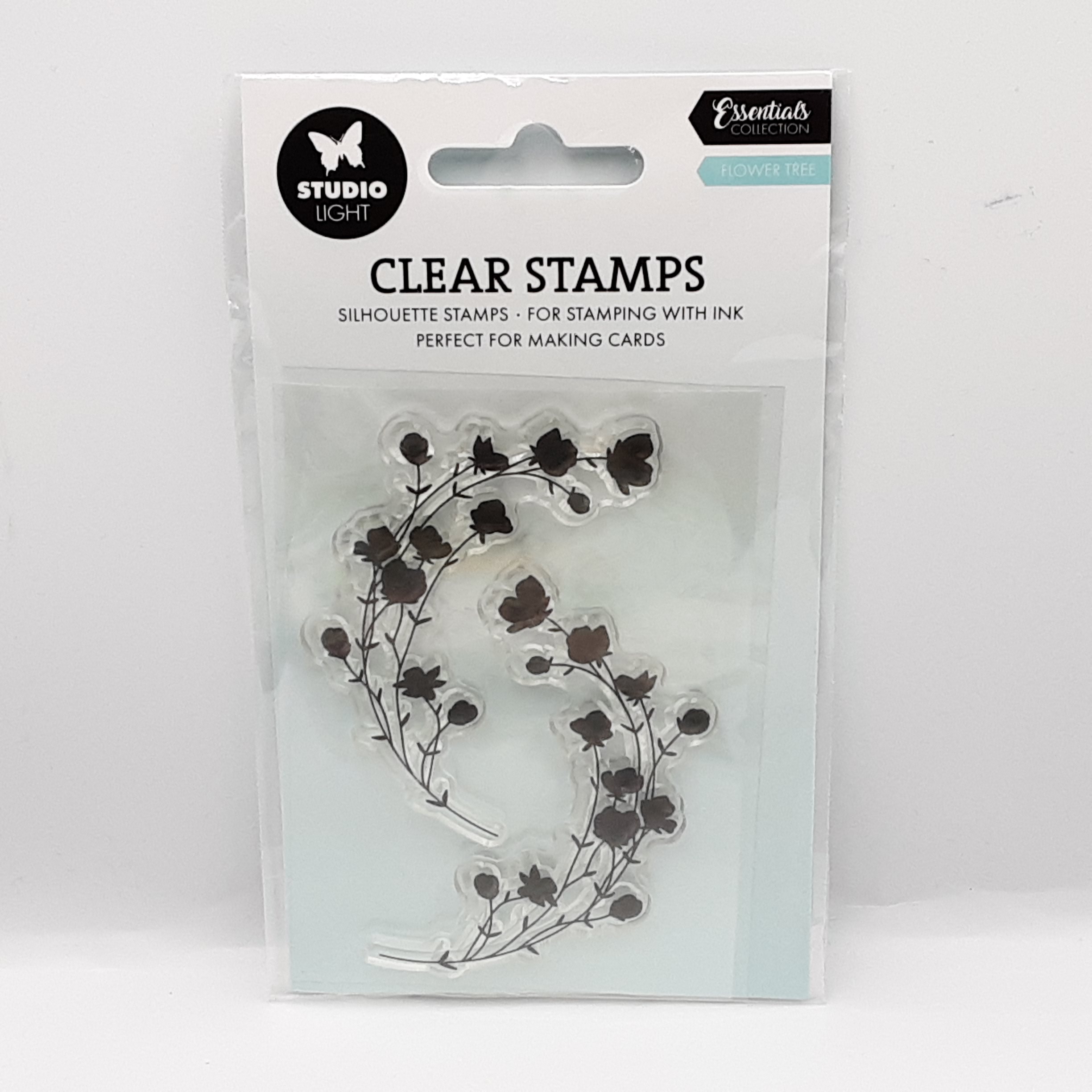 Clear stamp flower tree