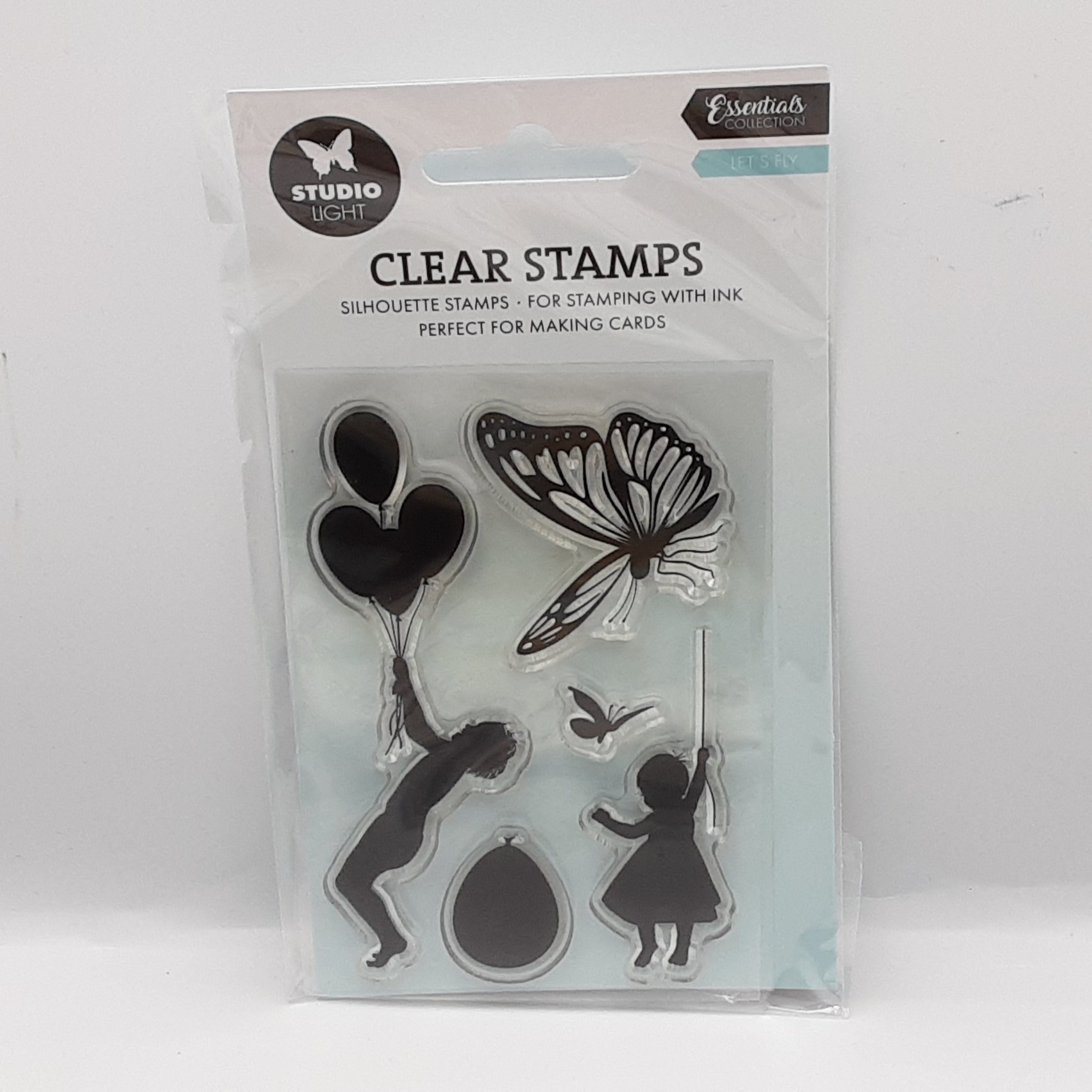 Clear stamp let's fly