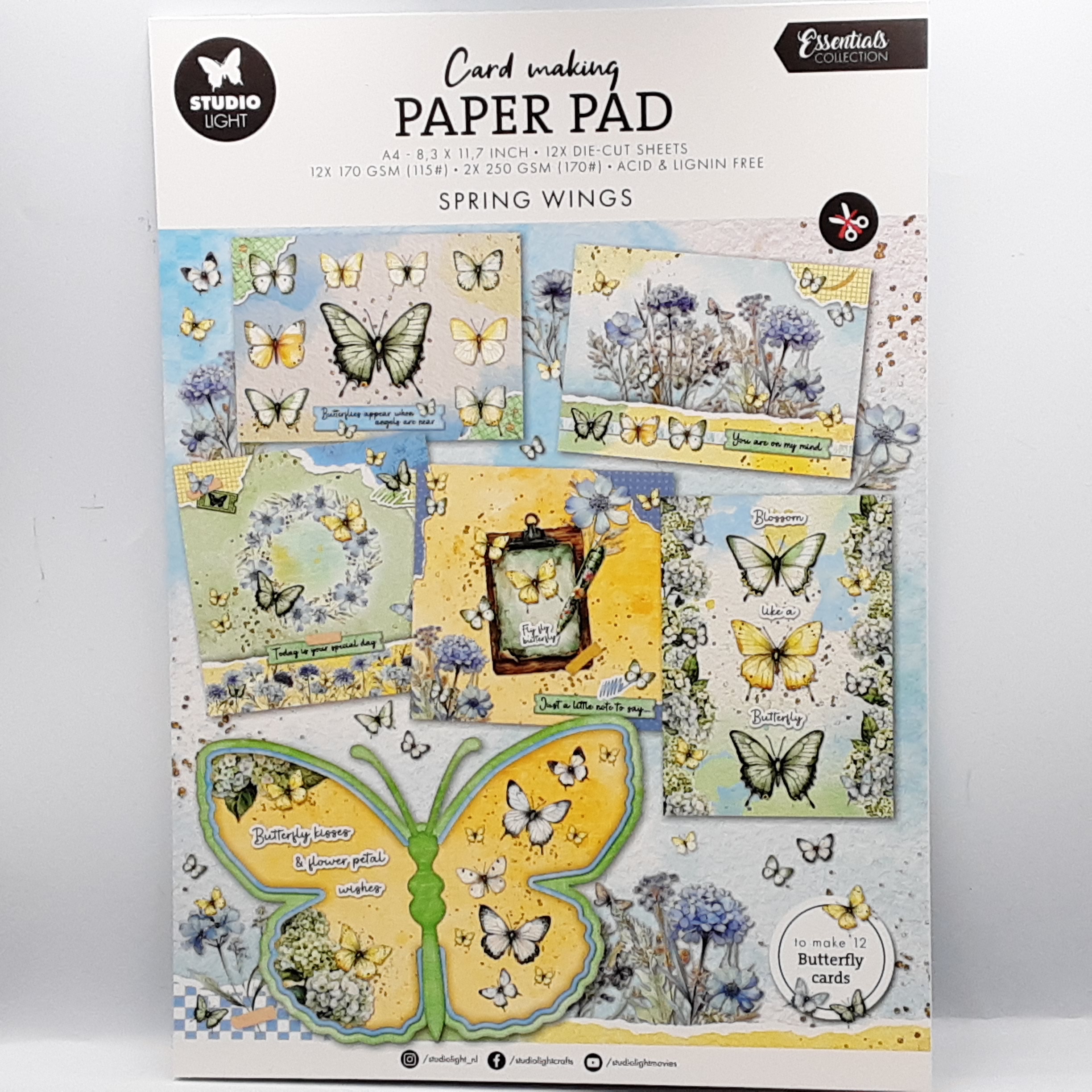 Spring wings Card making paperpad