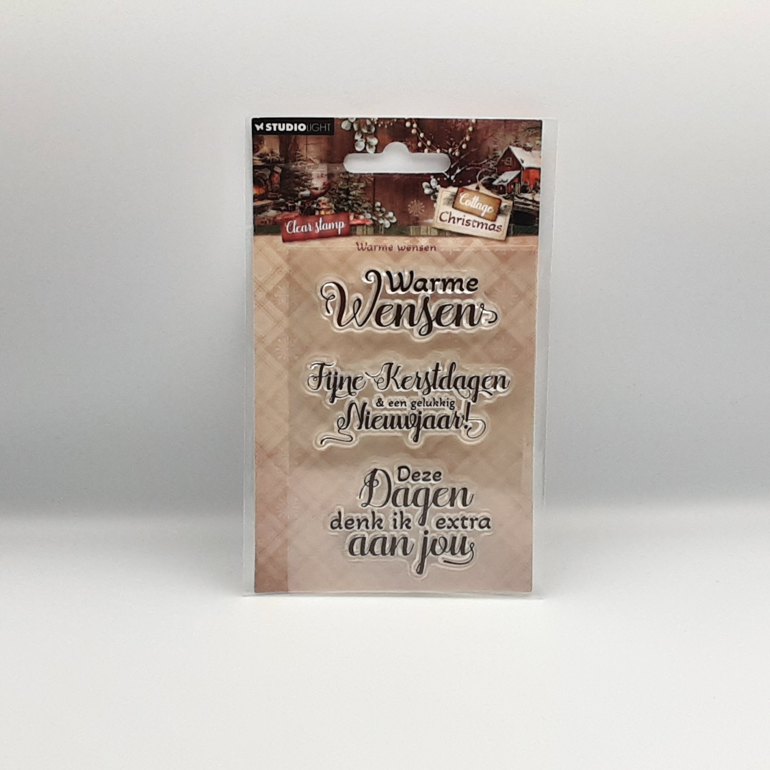 Clear stamp cottage christmas
