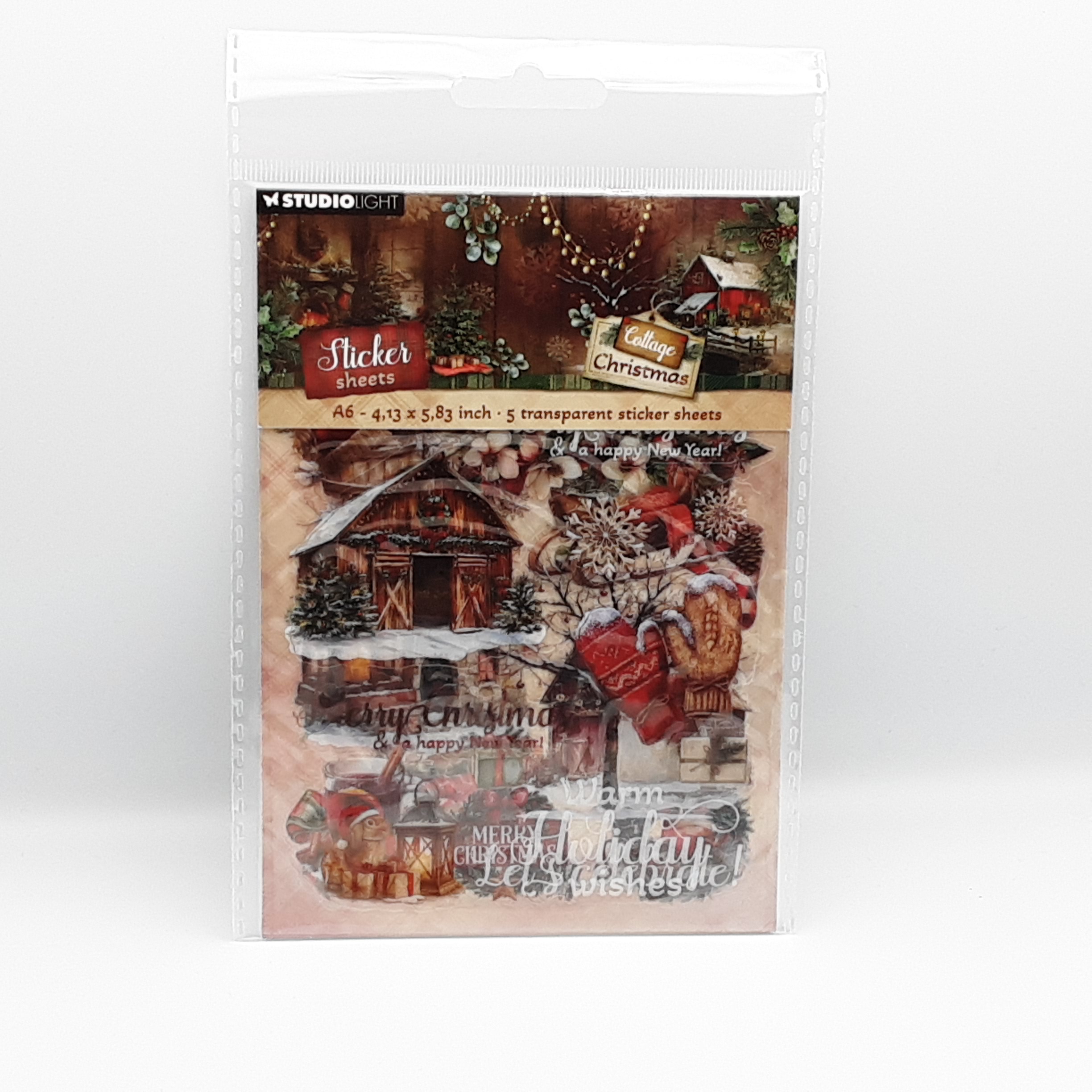 Sticker sheets cottage christmas