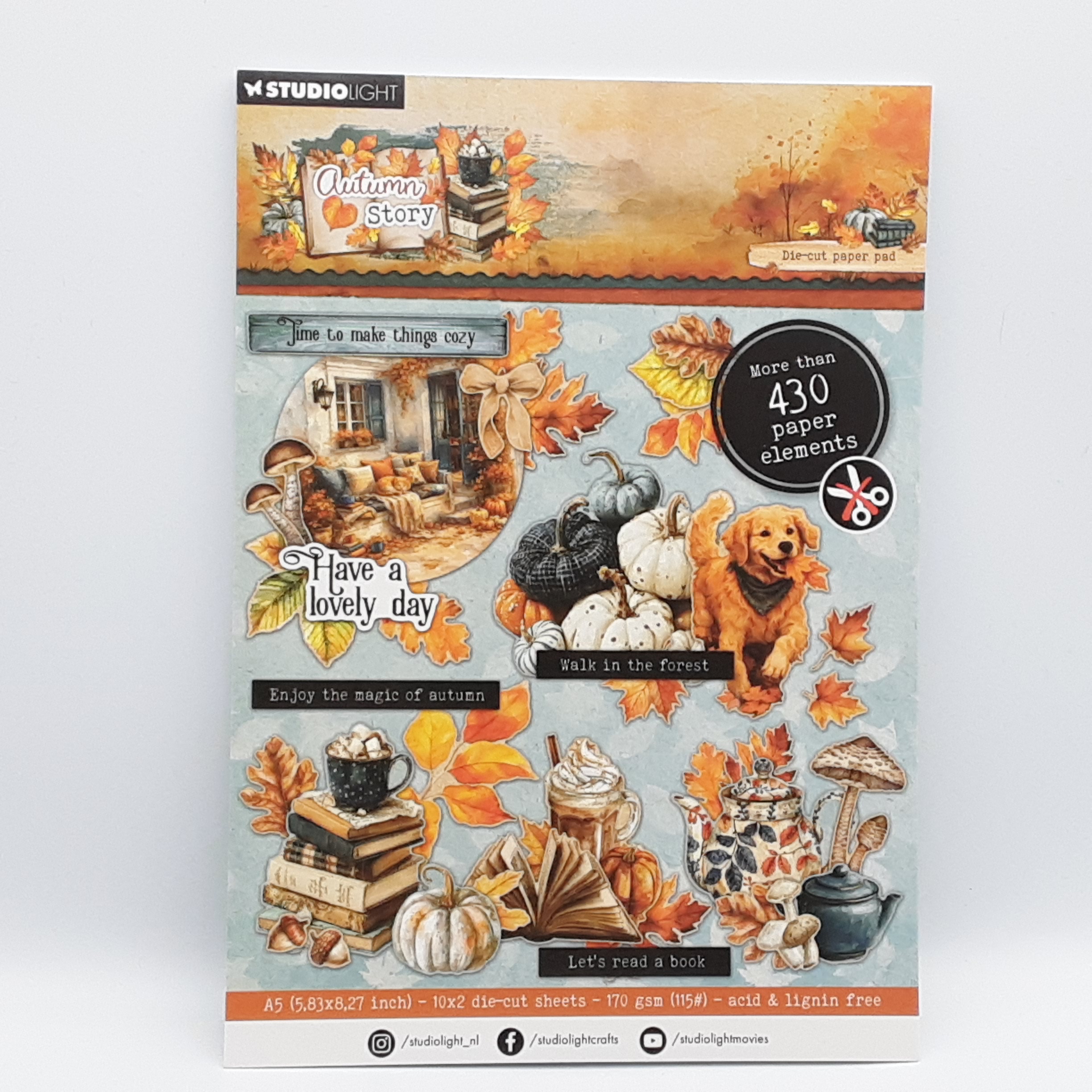 Autumn story A5 die-cut paperpad